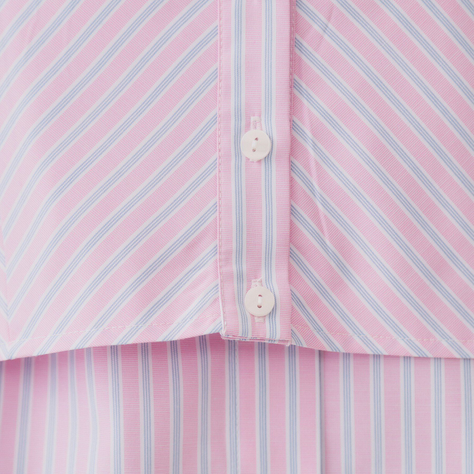 OPAQUE.CLIP「《andGIRL掲載》ストライプビスチェセットシャツ【洗濯機洗い可）】」|シャツ・ブラウス|