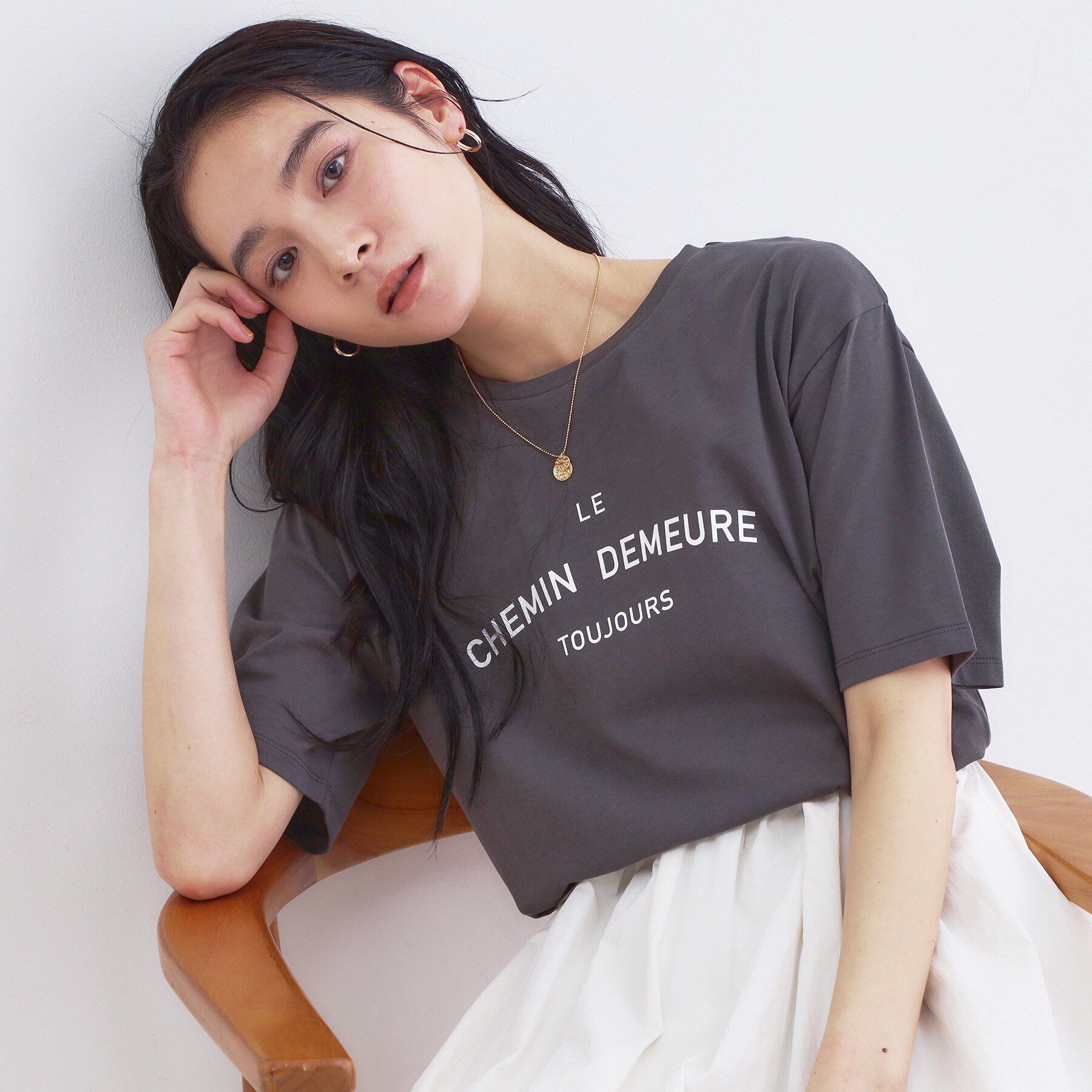 OPAQUE.CLIP「ダブルコイン ショートネックレス」|ネックレス|