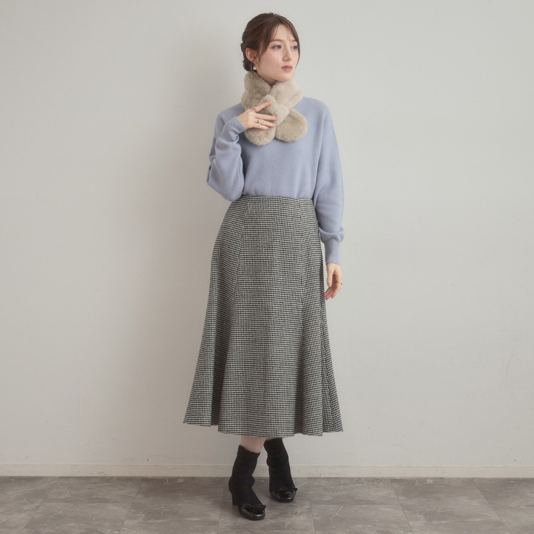 Couture broach「エコファーリボンループティペット」|ストール|