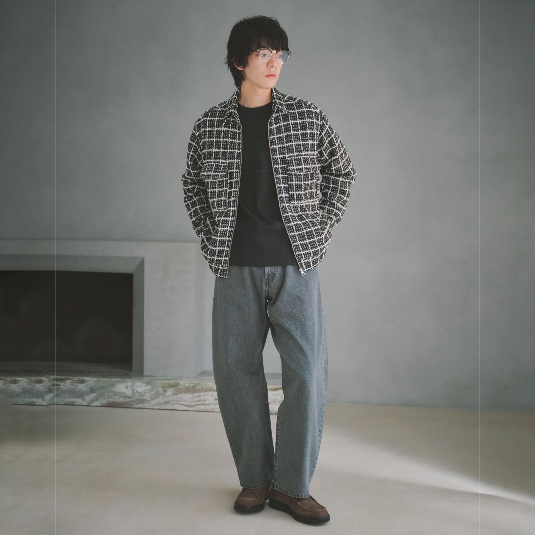 THE SHOP TK「【半歩先のオシャレ】デニムカーブパンツ　セットアップ可/洗濯機OK」|デニム|