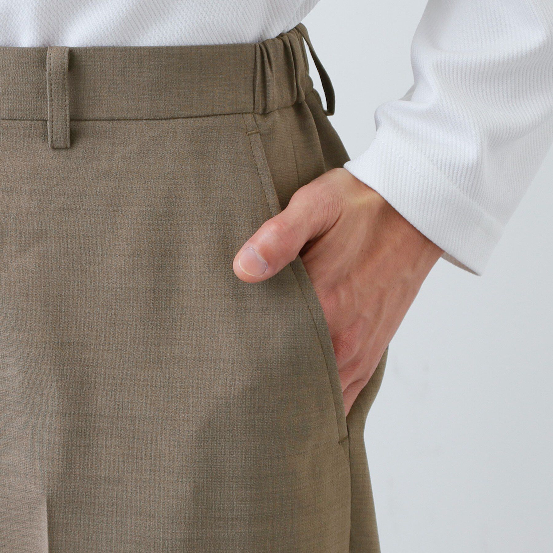 THE SHOP TK「AVANT LINO ワイドスラックス セットアップ可／洗濯機OK」|その他|