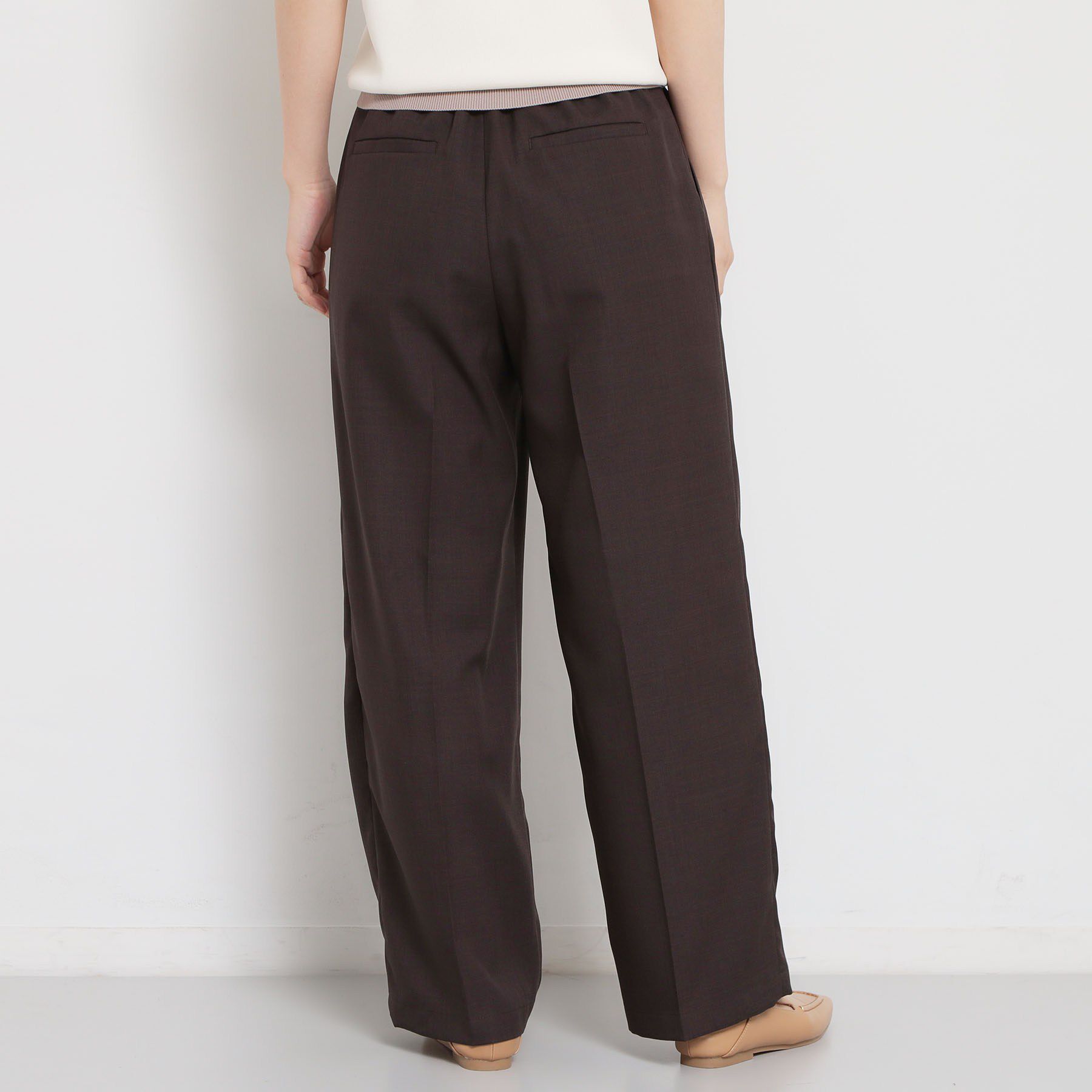 THE SHOP TK「【洗える】 麻調ワイドパンツ」|その他|