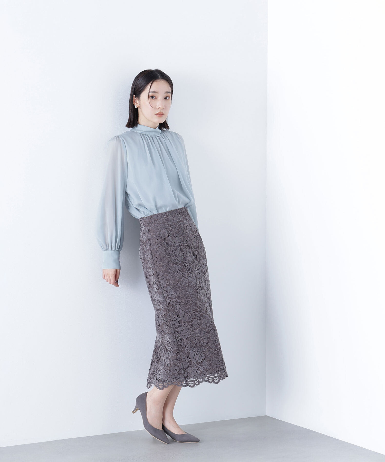  「モールレースナロースカート」|スカート|