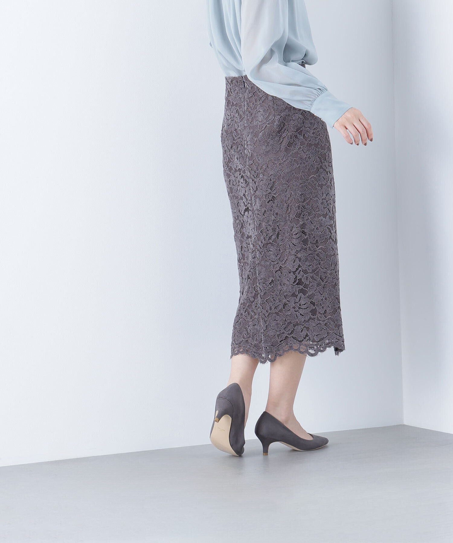  「モールレースナロースカート」|スカート|