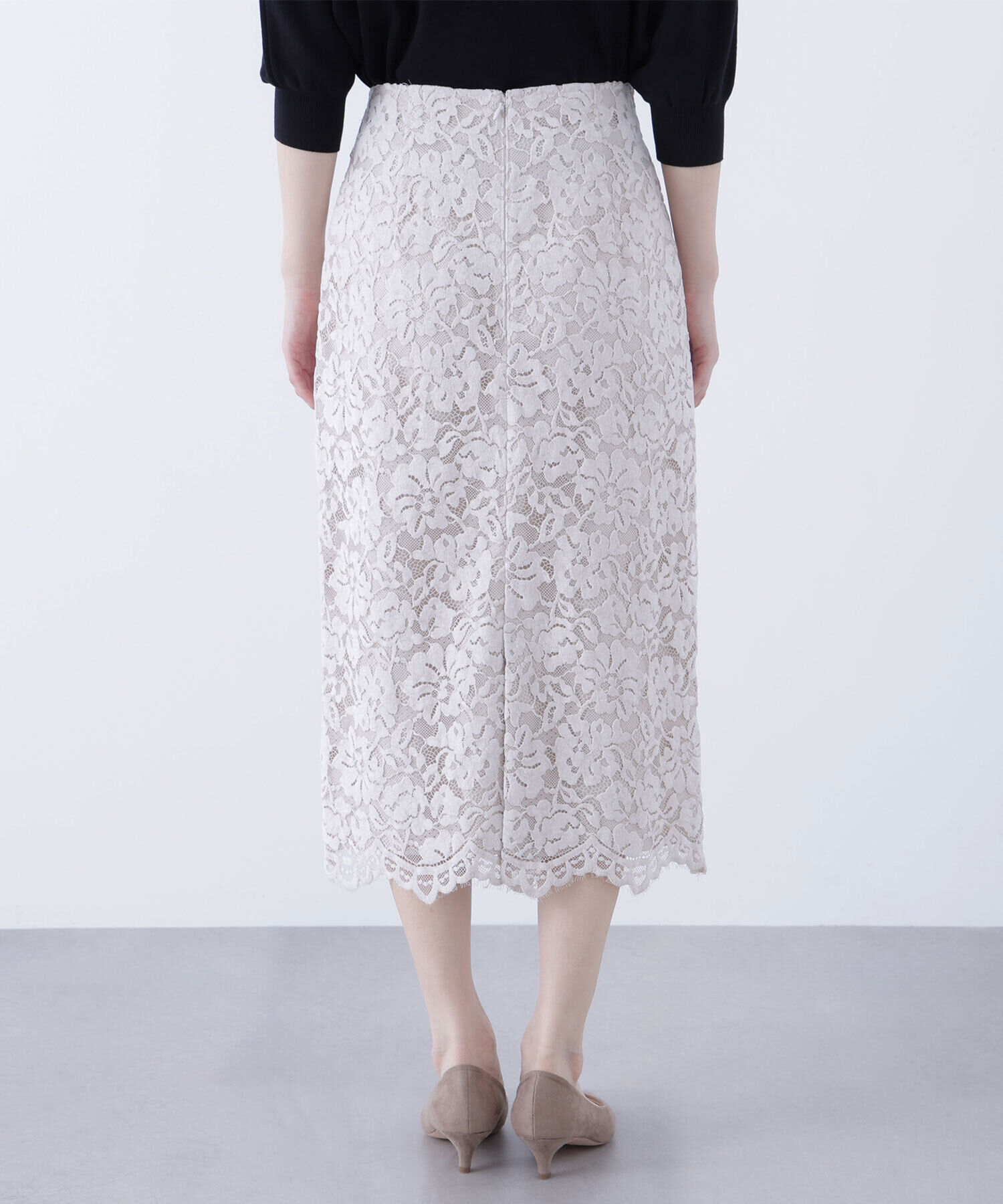  「モールレースナロースカート」|スカート|