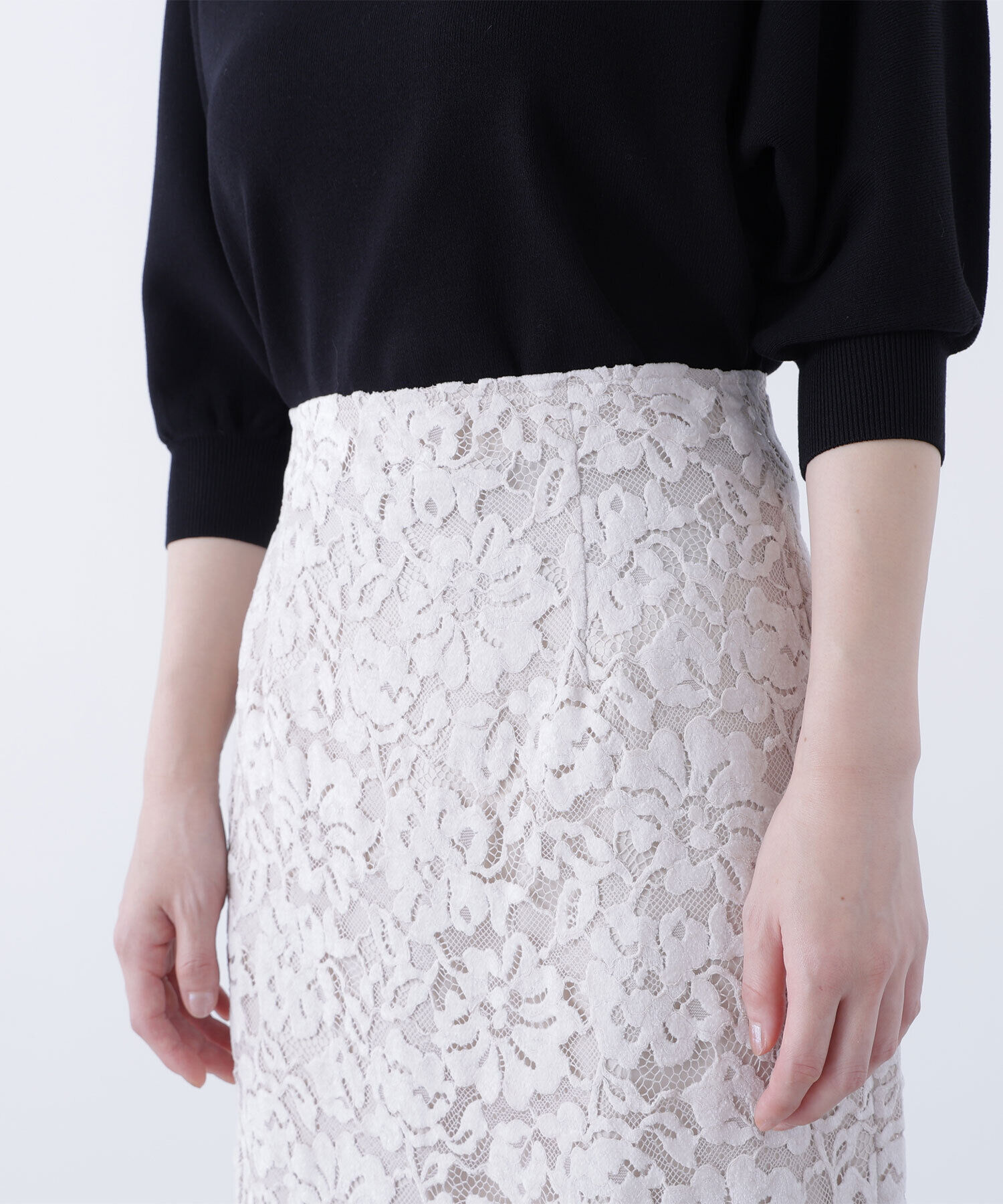  「モールレースナロースカート」|スカート|