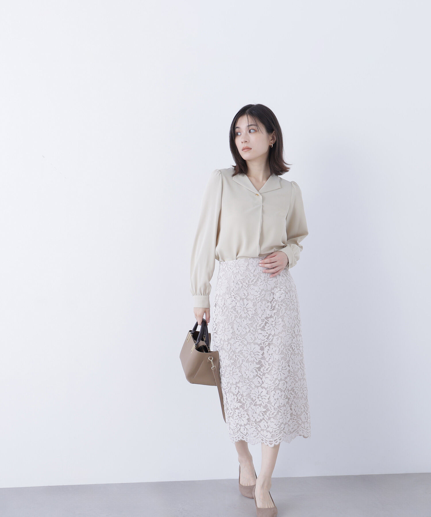  「モールレースナロースカート」|スカート|