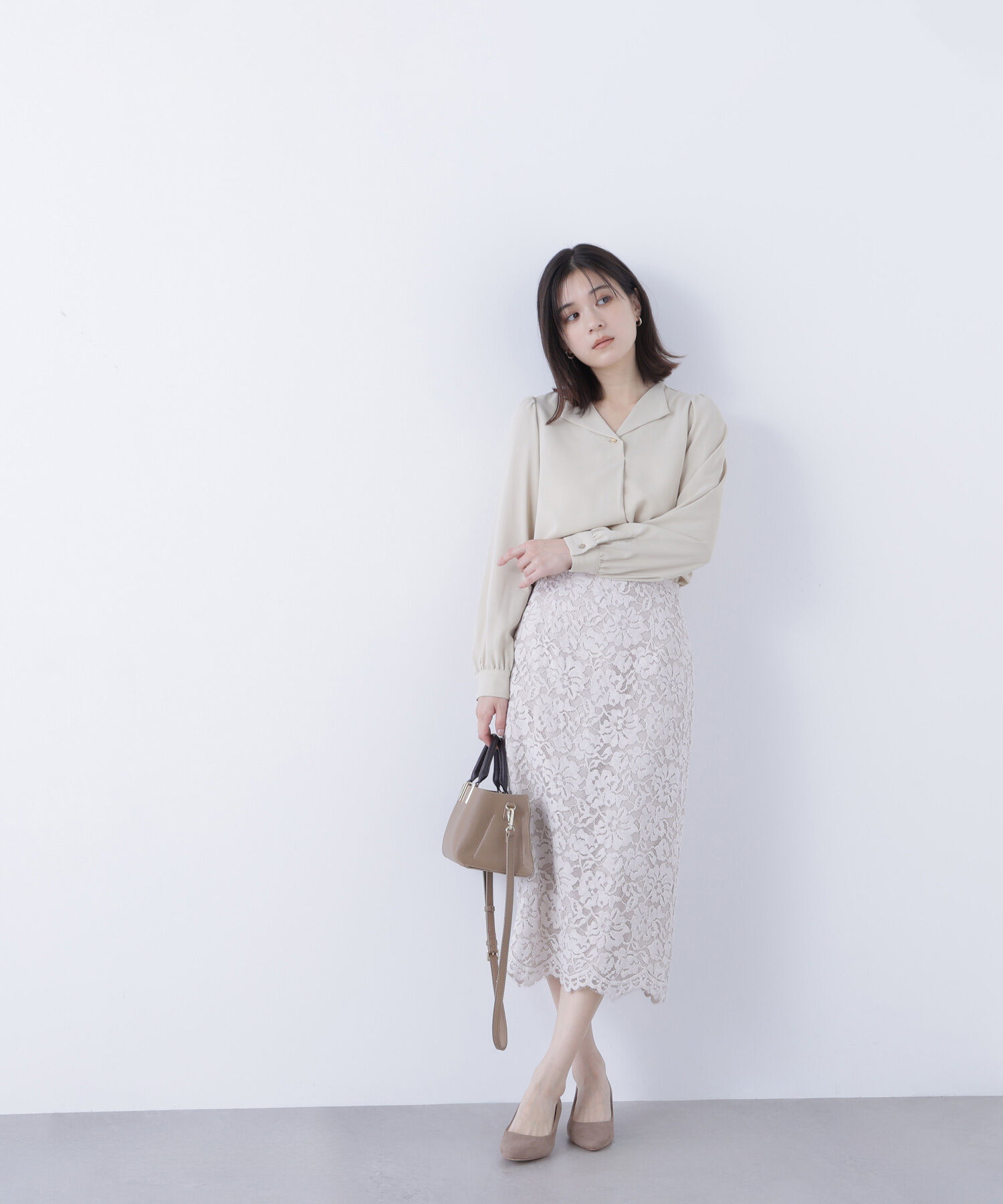  「モールレースナロースカート」|スカート|