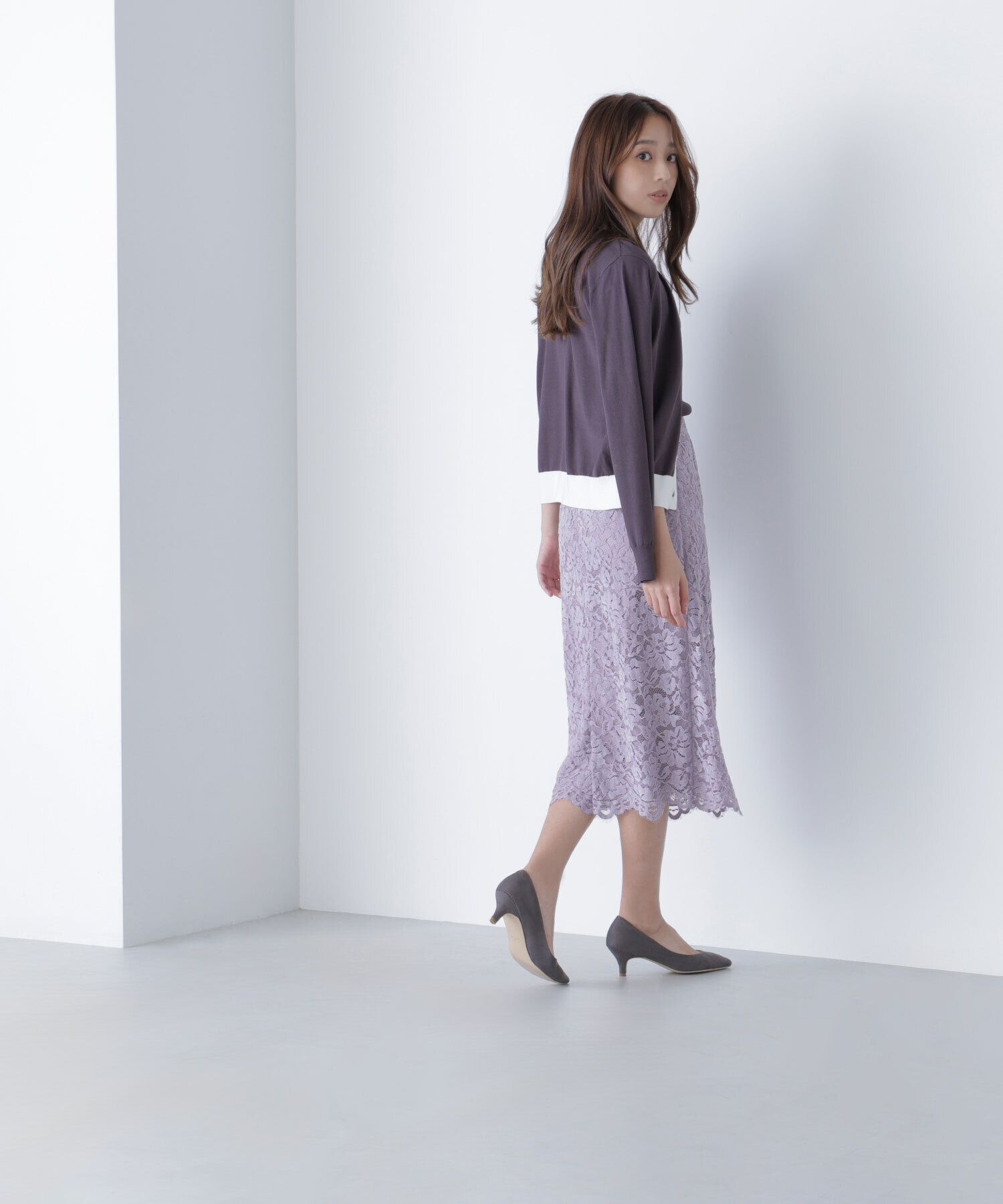  「モールレースナロースカート」|スカート|