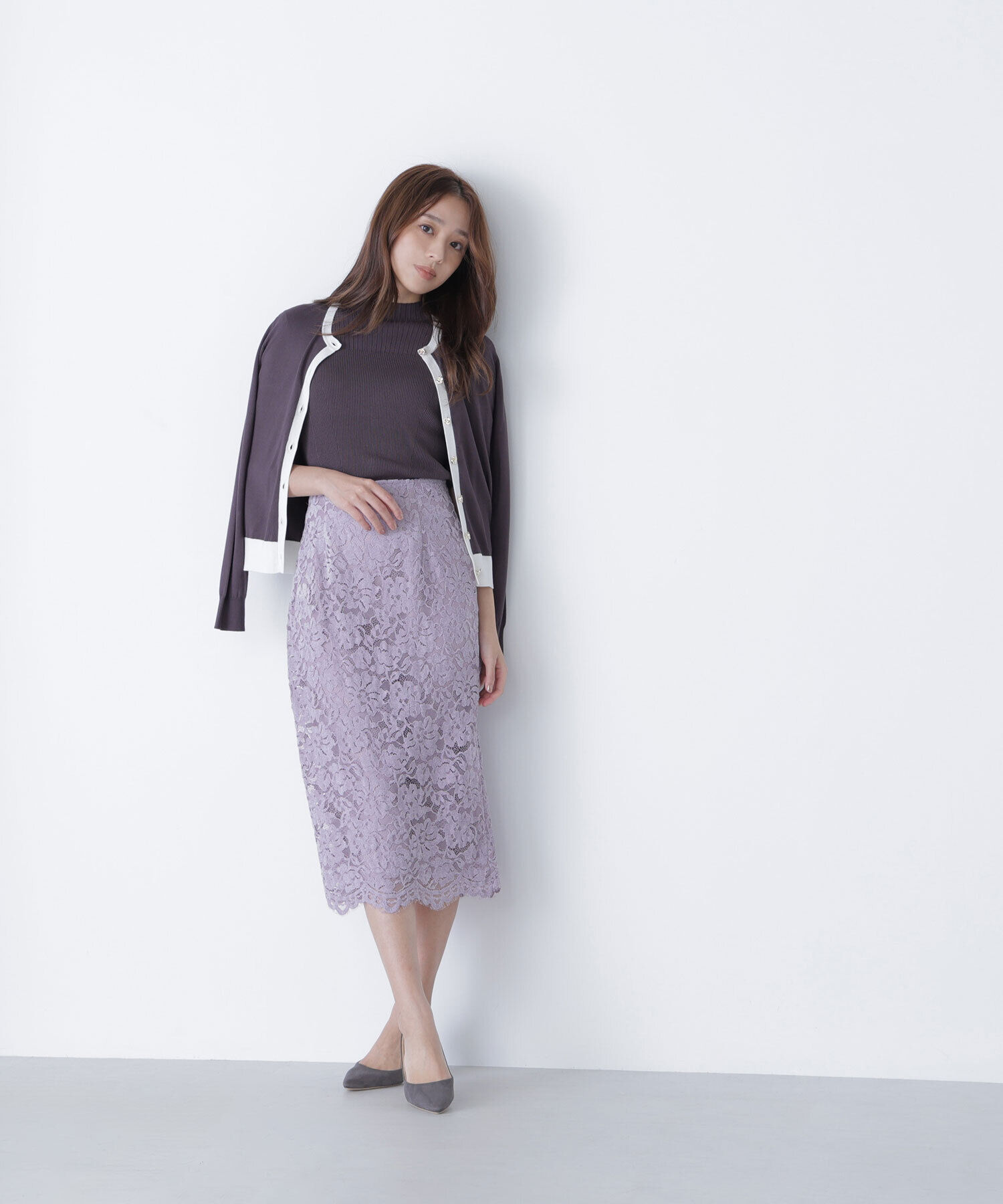  「モールレースナロースカート」|スカート|