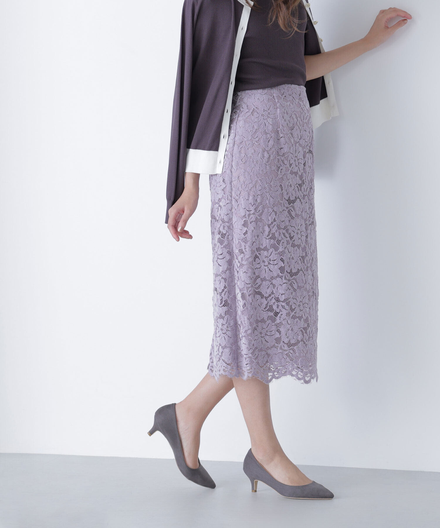  「モールレースナロースカート」|スカート|