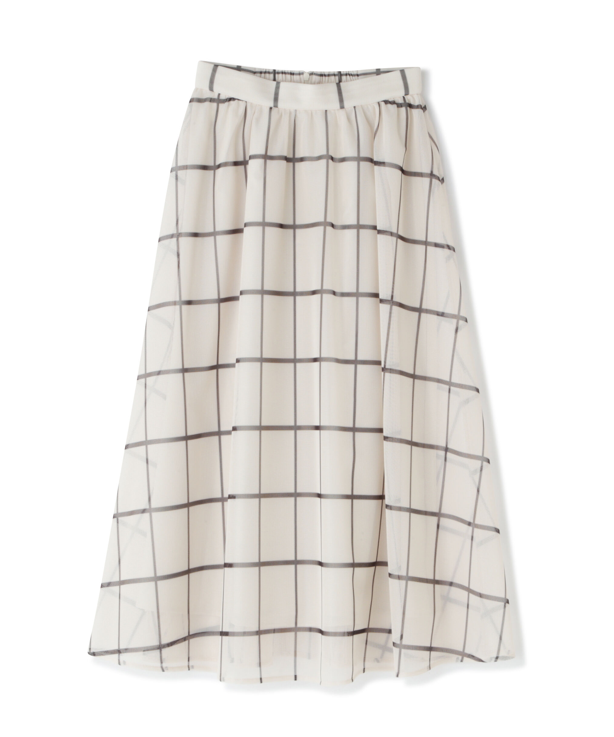  「ウィンドペンチェックフレアスカート」|スカート|