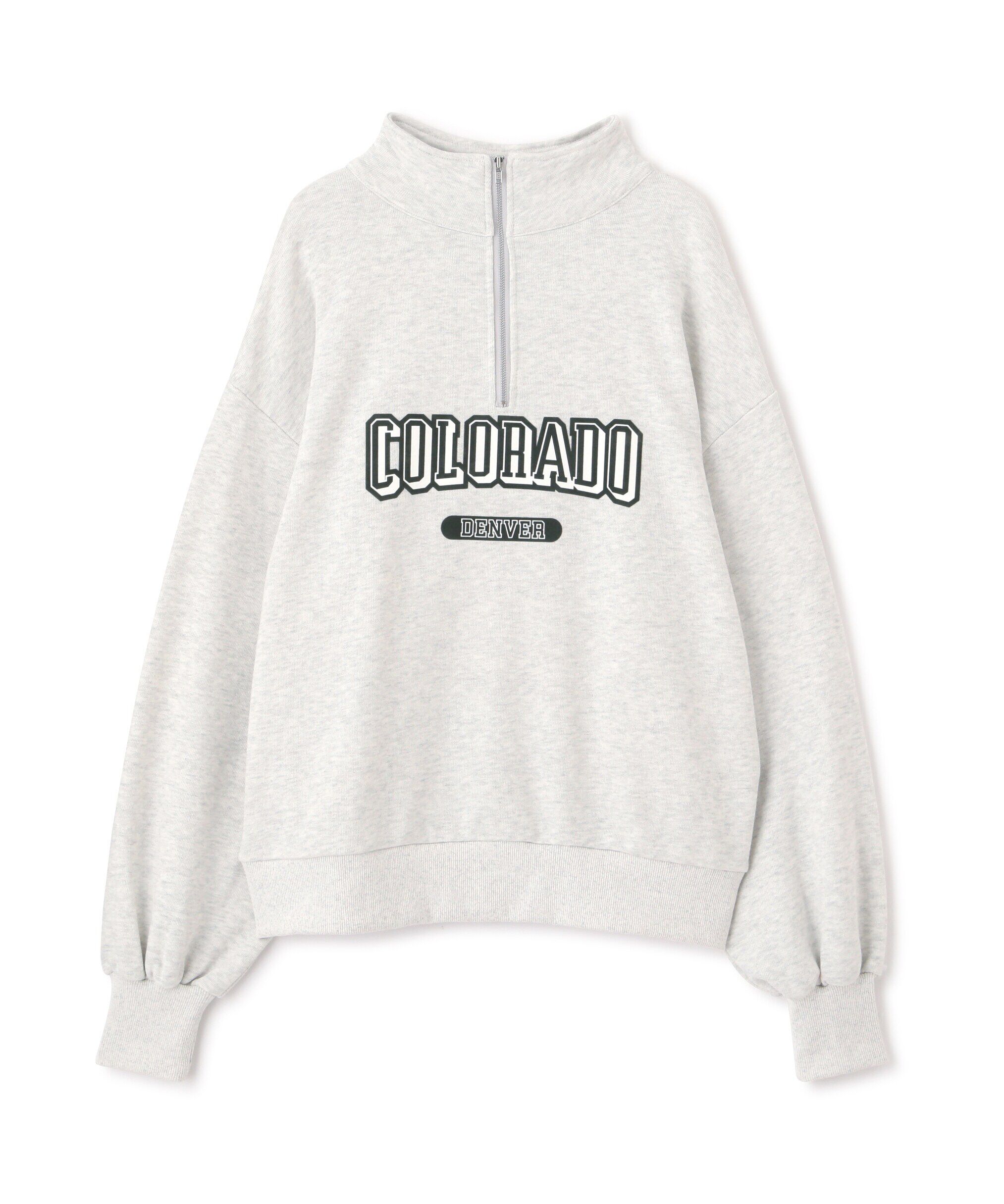  「カレッジロゴハーフジップスウェット」|Tシャツ・カットソー|