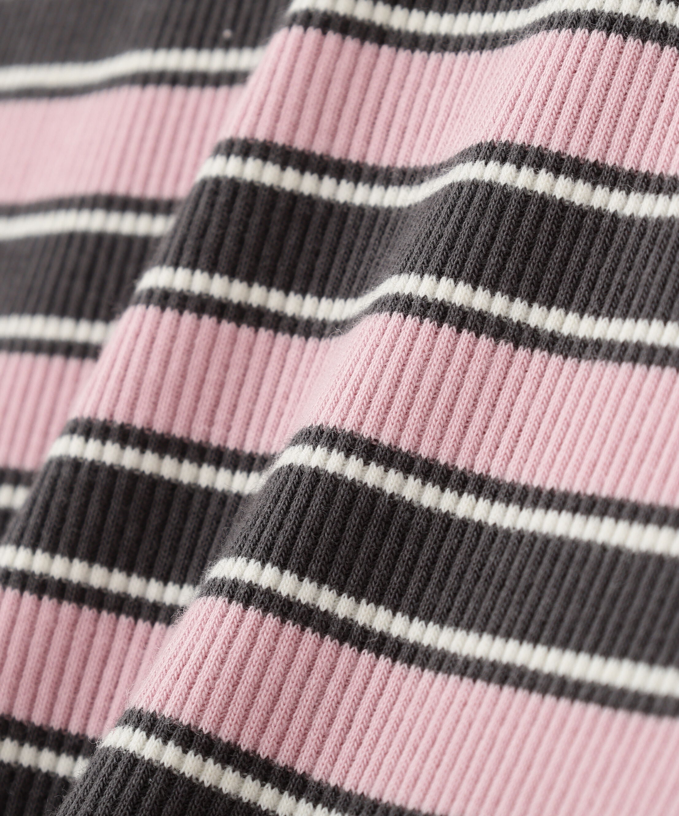  「ワンポイント刺繍マルチボーダーカットソー」|Tシャツ・カットソー|