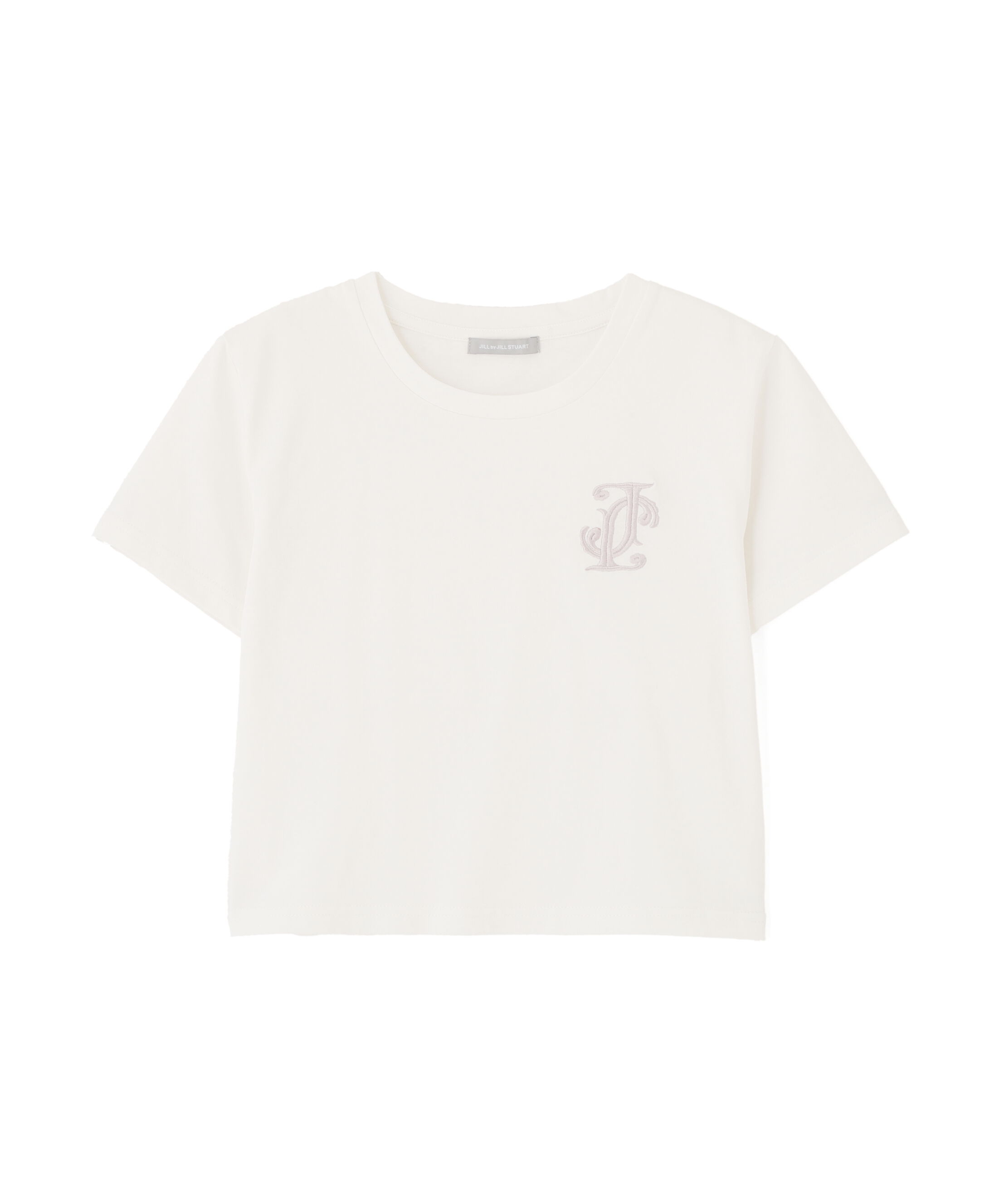  「クロスJモチーフ刺繍ロゴTシャツ」|Tシャツ・カットソー|ホワイト
