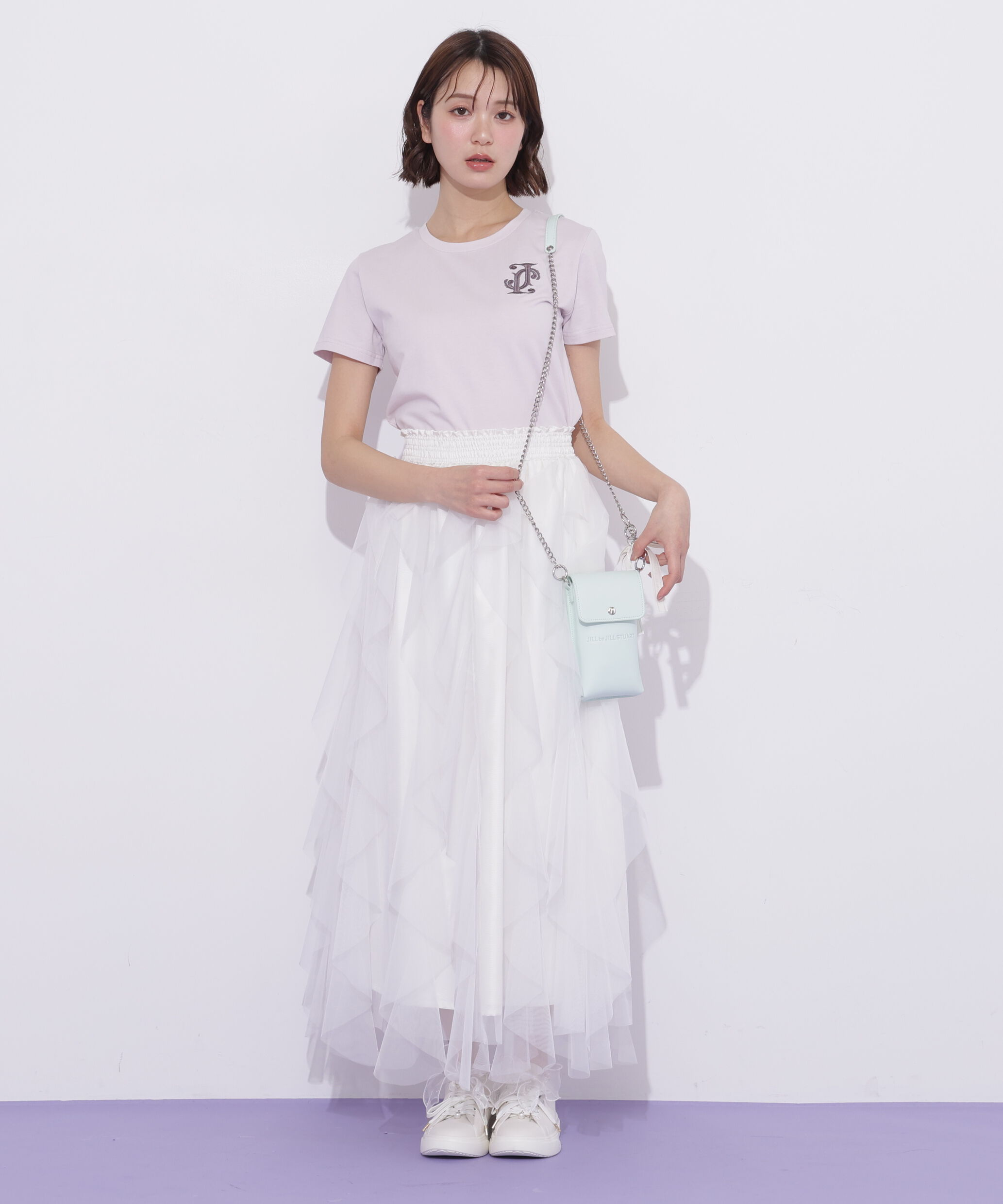  「クロスJモチーフ刺繍ロゴTシャツ」|Tシャツ・カットソー|