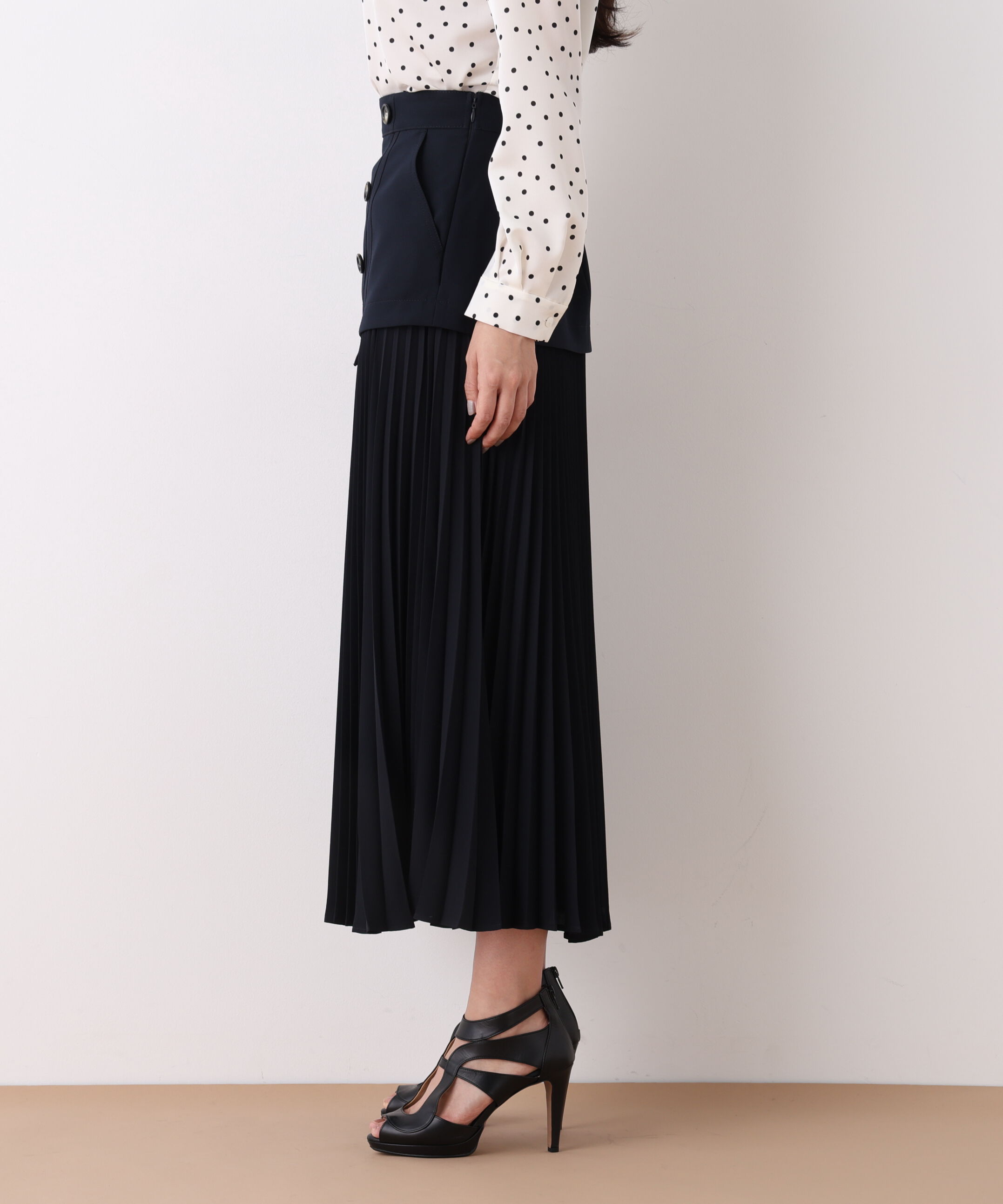  「ソフトオックスプリーツスカート」|スカート|
