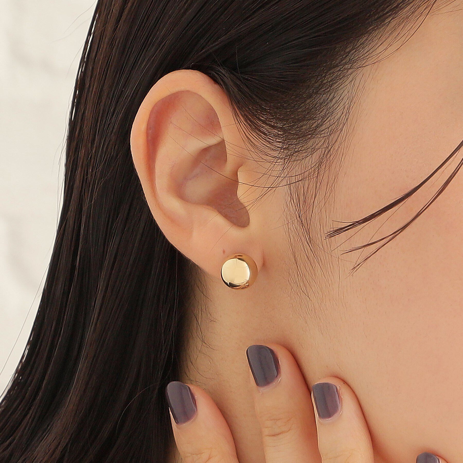 COCOSHNIK ONKITSCH「シルバー ホロウボール スタッドピアスS GP」|ピアス|