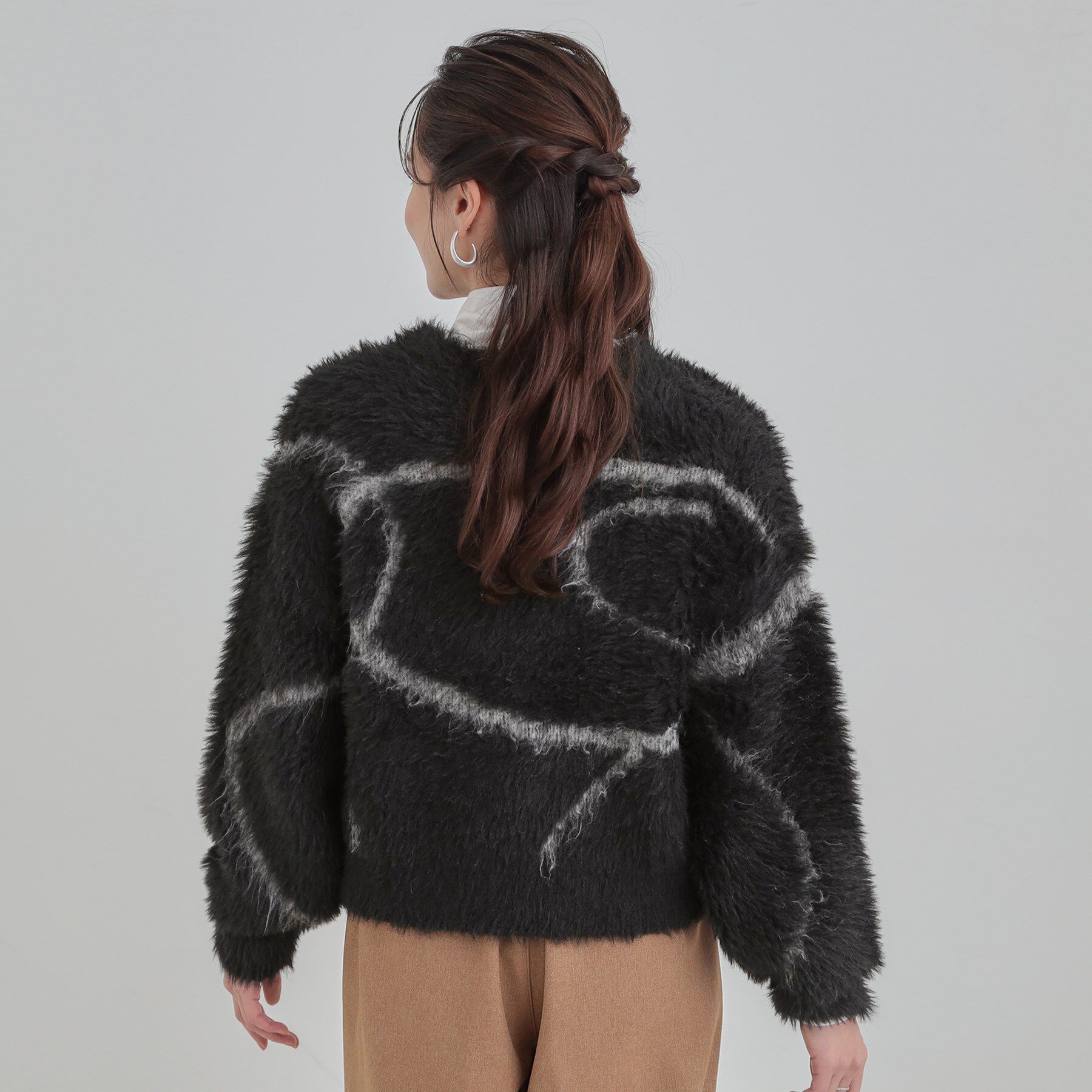 SHOO･LA･RUE「【選べる4柄】ふわふわ ロングフェザーニット」|ニット・セーター|