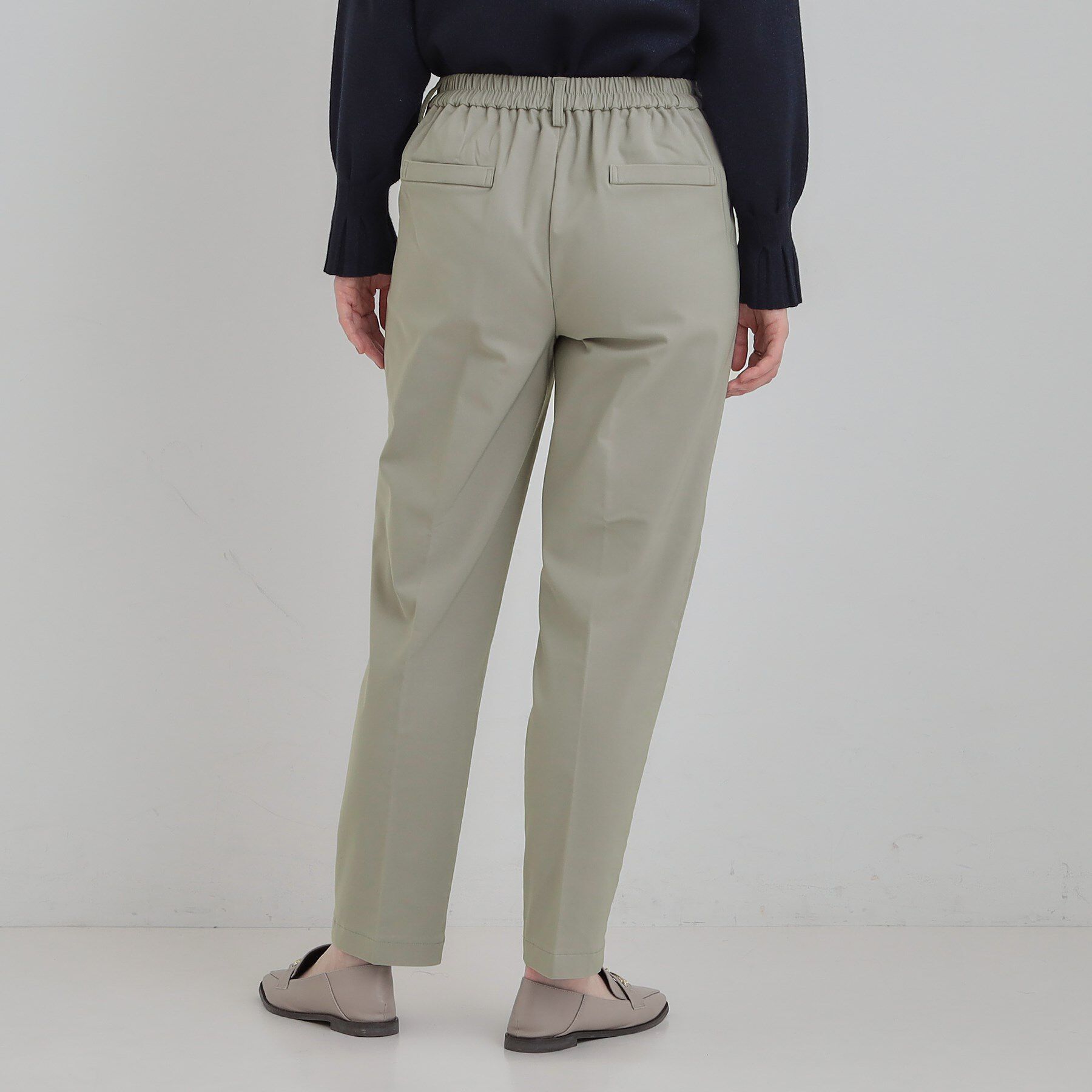 SHOO･LA･RUE「【洗濯機可/S-LL/あったか】すっきり上品に 裏起毛テーパードパンツ」|その他|