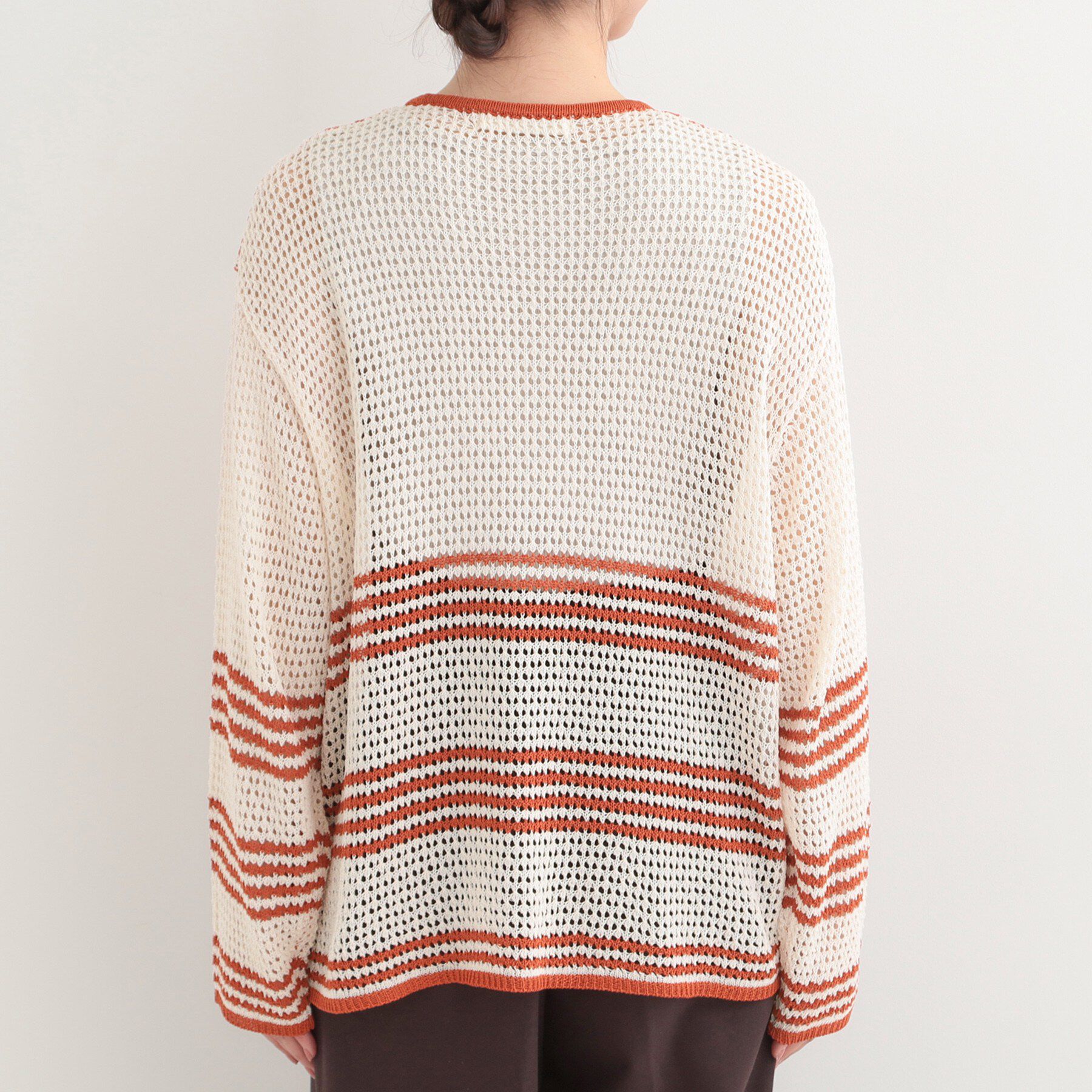 SHOO･LA･RUE「大人カジュアルなコーデに 配色クロシェ編み風カーディガン」|カーディガン|