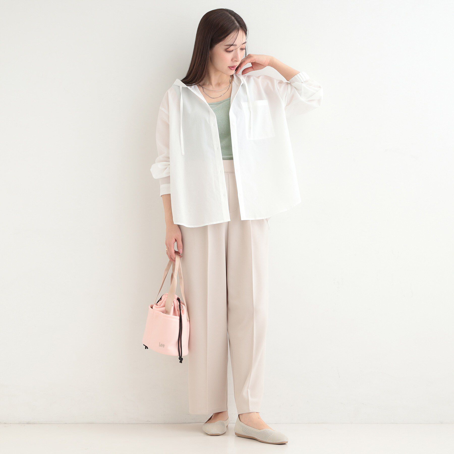 SHOO･LA･RUE「【前後2WAY/洗濯機可/S-LL】コーデのアクセントに　きらきらラメタンクトップ」|キャミソール|