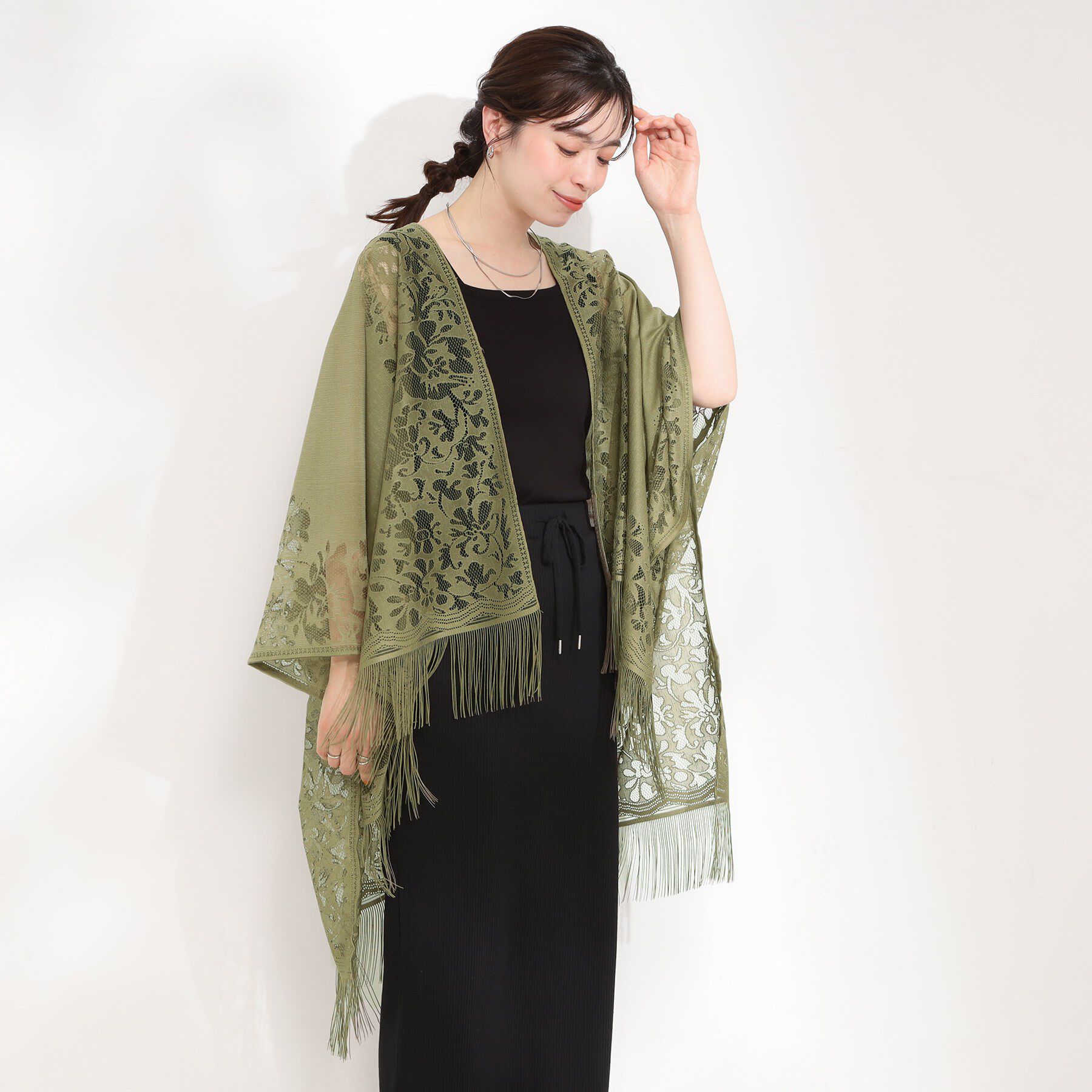 SHOO･LA･RUE「レースポンチョ」|ポンチョ・ケープ|