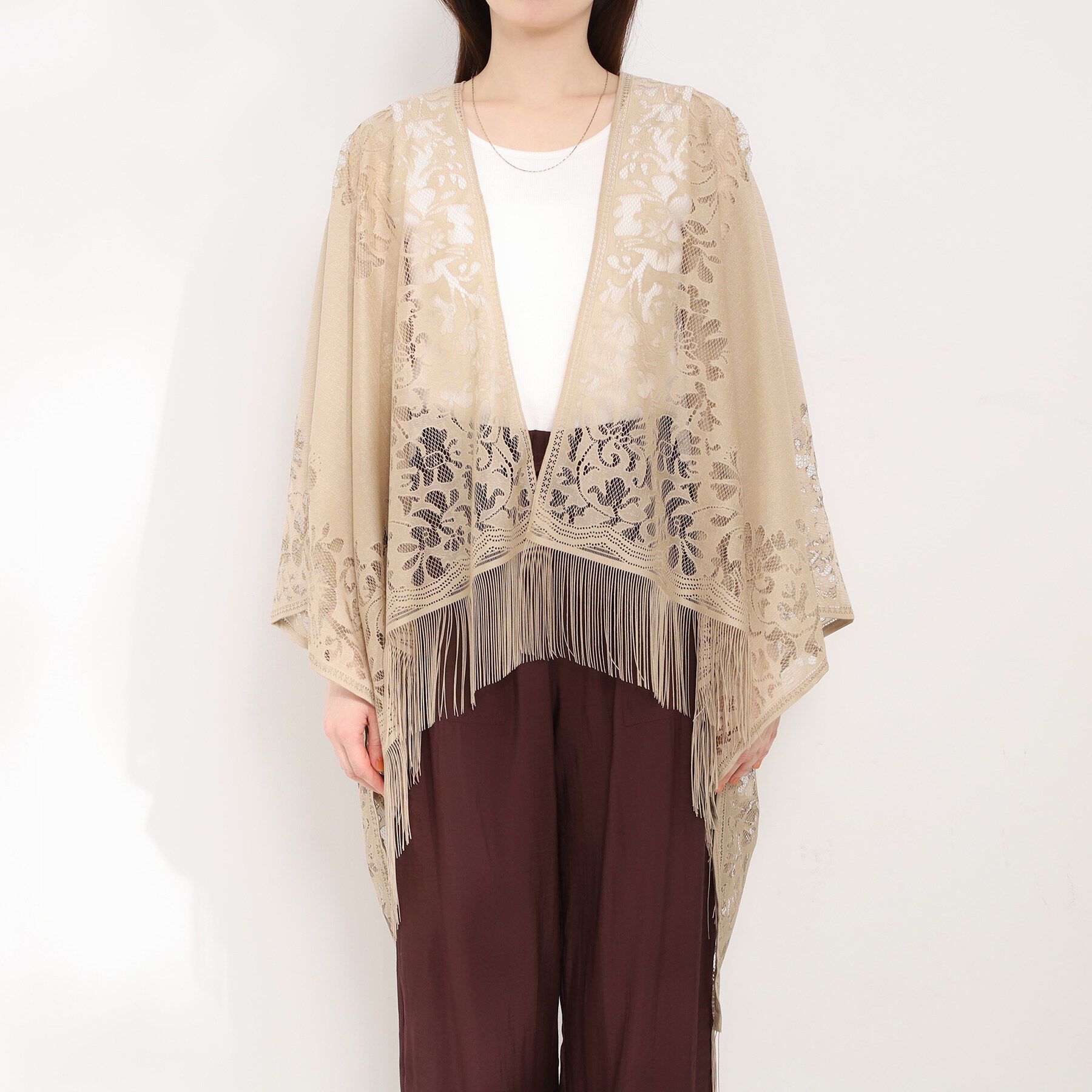 SHOO･LA･RUE「レースポンチョ」|ポンチョ・ケープ|