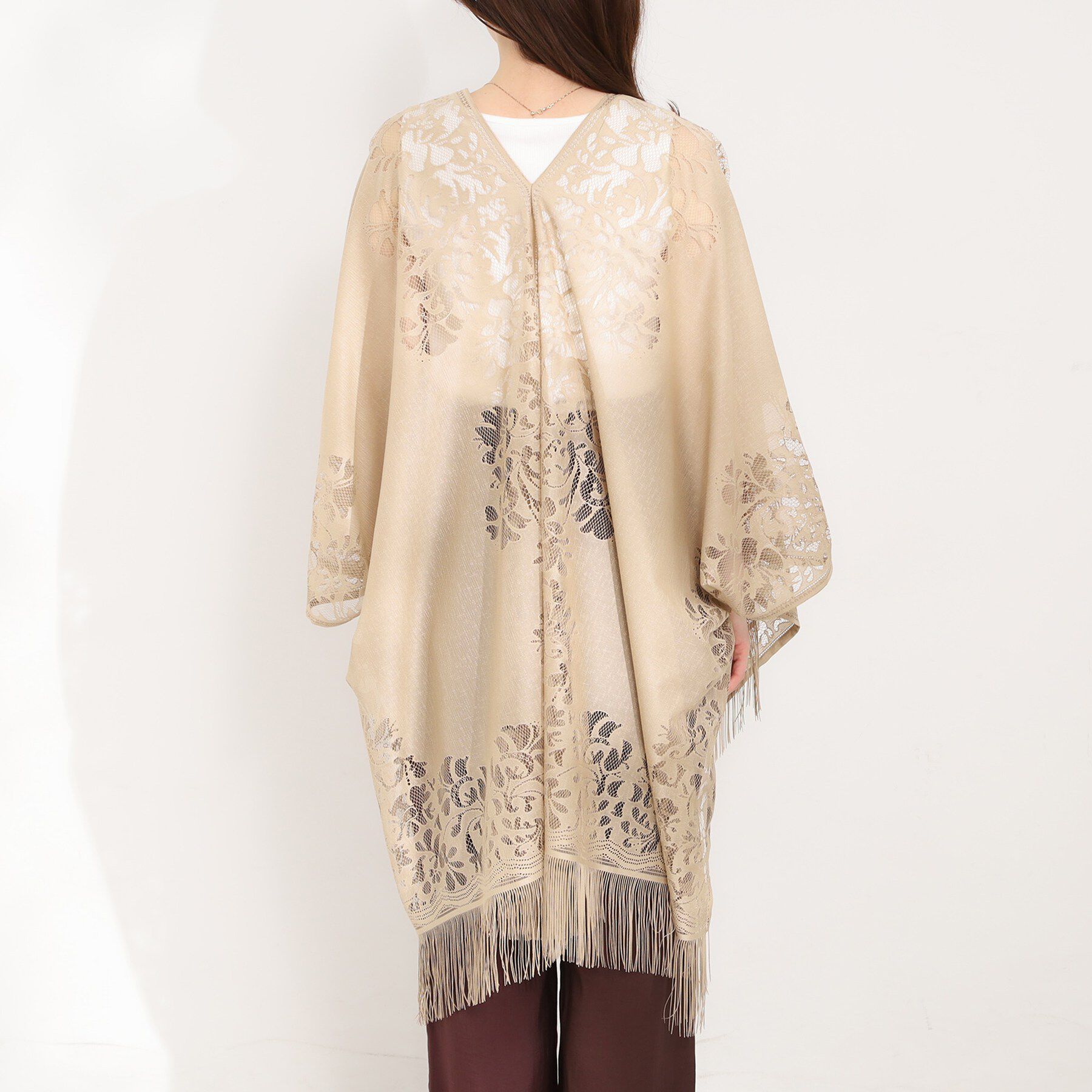 SHOO･LA･RUE「レースポンチョ」|ポンチョ・ケープ|