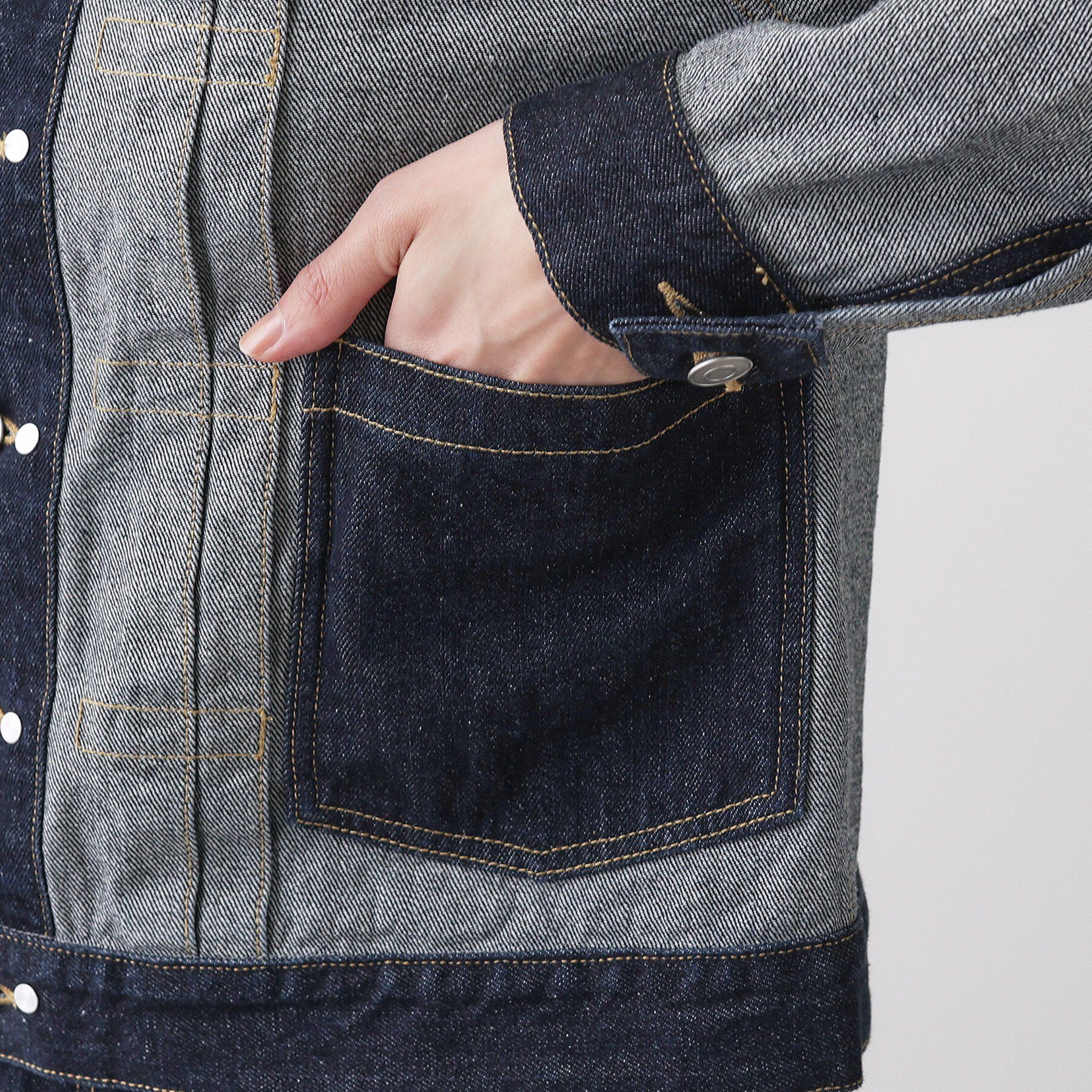 Dessin「【ユニセックス/2WAY】リバーシブルデニムジャケット」|デニムジャケット|