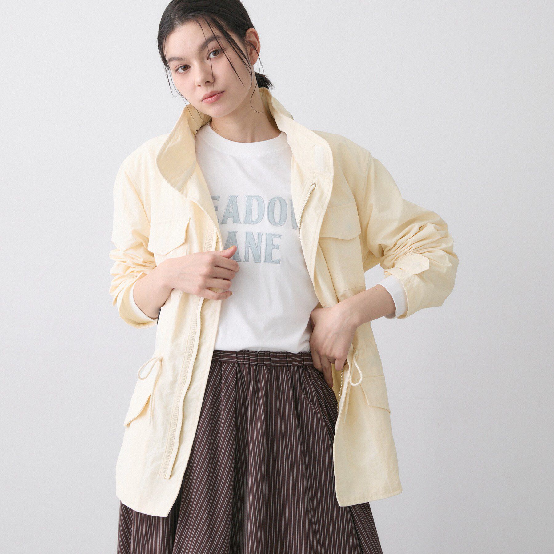 Dessin「【ユニセックス/撥水/2WAY】ライトジャケット」|ブルゾン・スタジャン|