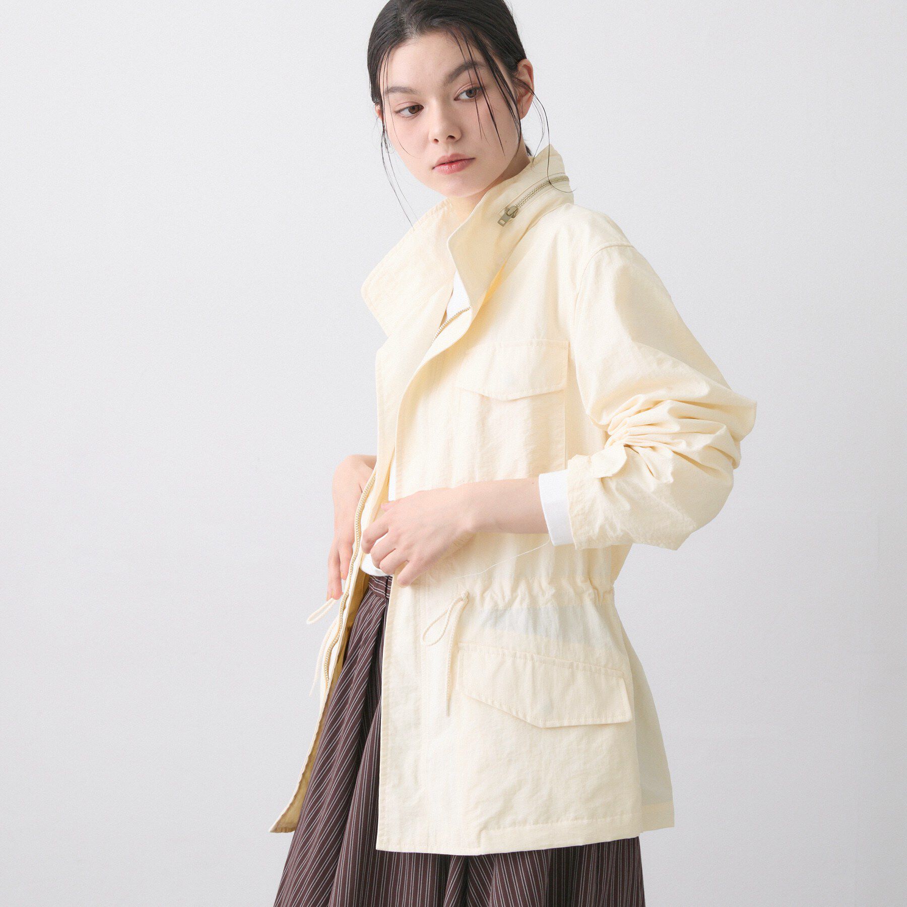 Dessin「【ユニセックス/撥水/2WAY】ライトジャケット」|ブルゾン・スタジャン|