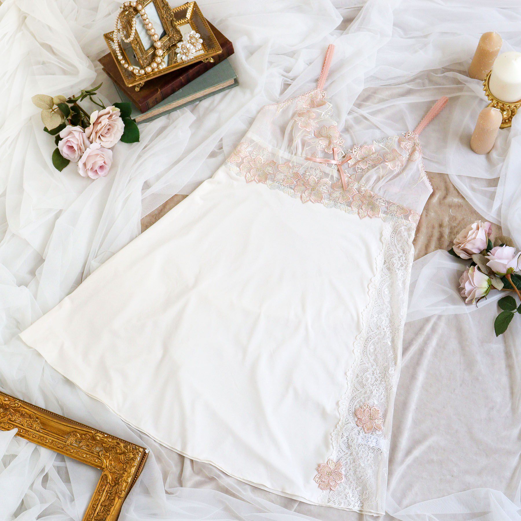 Risa Magli「アデリーノ スリップ」|キャミソール|ピンク(071)