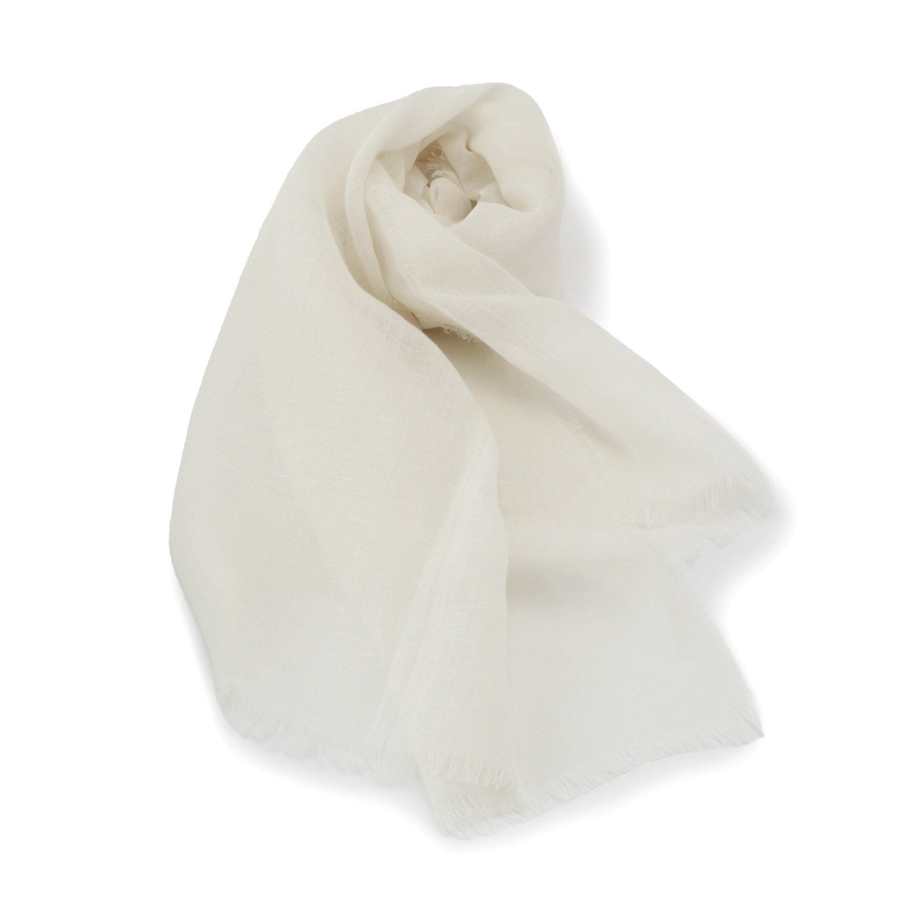 ITS&rsquo;DEMO「【UV／手洗い可】綿麻無地ストール」|ストール|ライトベージュ(05