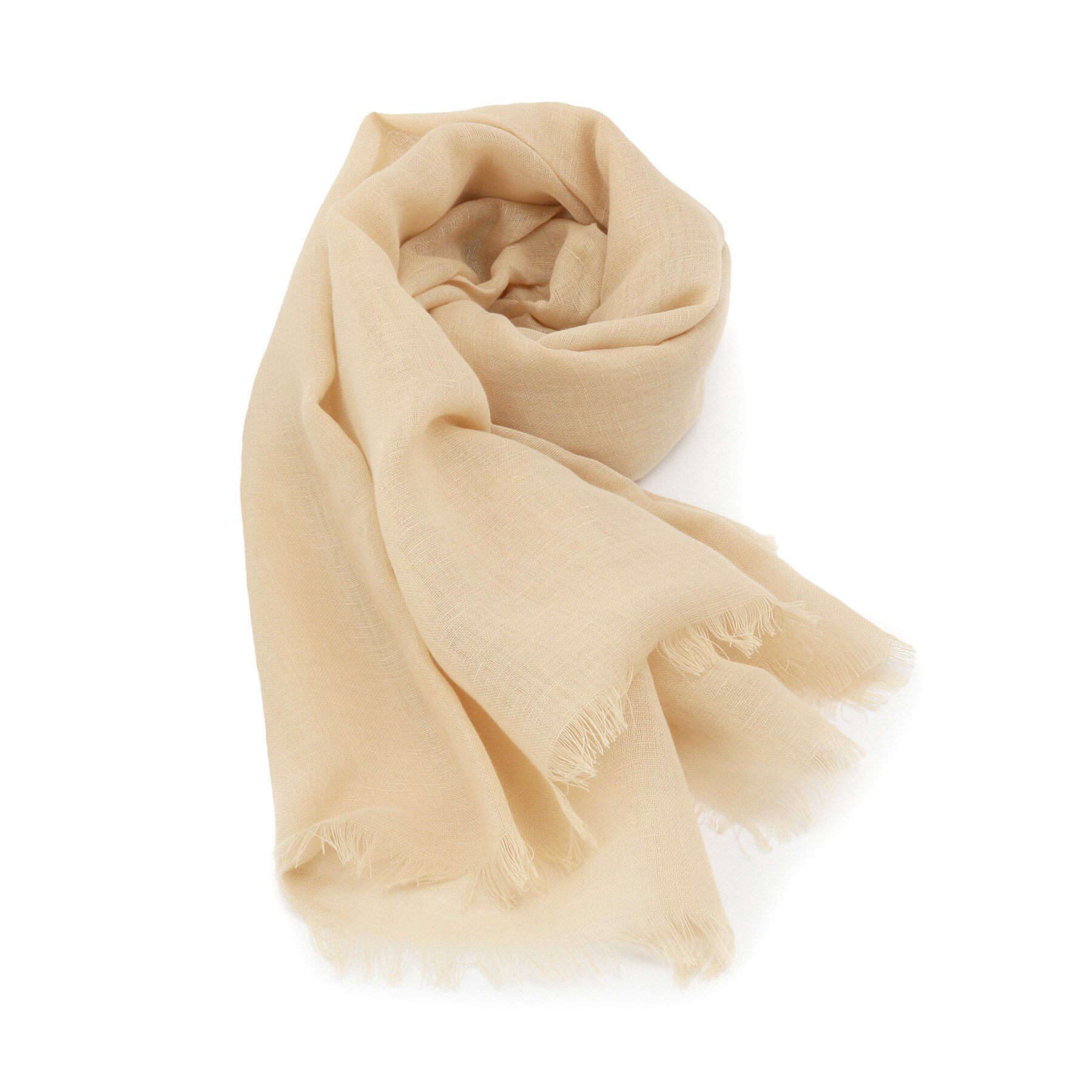 ITS&rsquo;DEMO「【UV／手洗い可】綿麻無地ストール」|ストール|ベージュ(052)