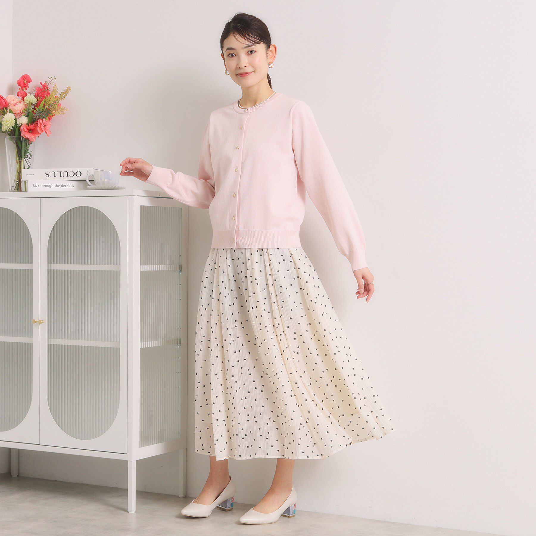 ITS&rsquo;DEMO「【繰り返し洗える／毛玉防止／洗濯機OK】タフニットクルーカーディガン」|カーディガン|