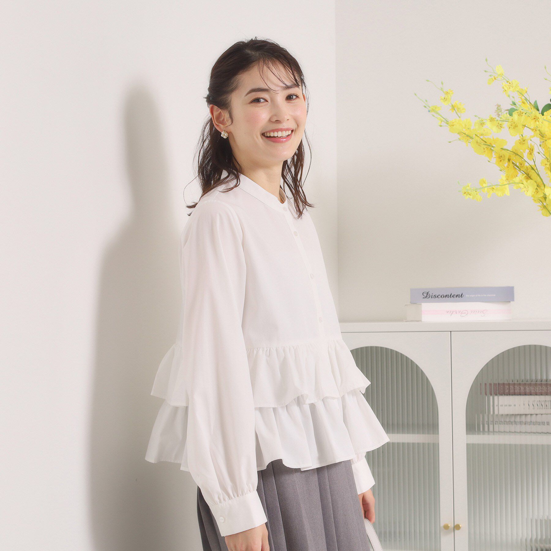 ITS&rsquo;DEMO「【洗濯機OK】ティアードフリルブラウス」|シャツ・ブラウス|