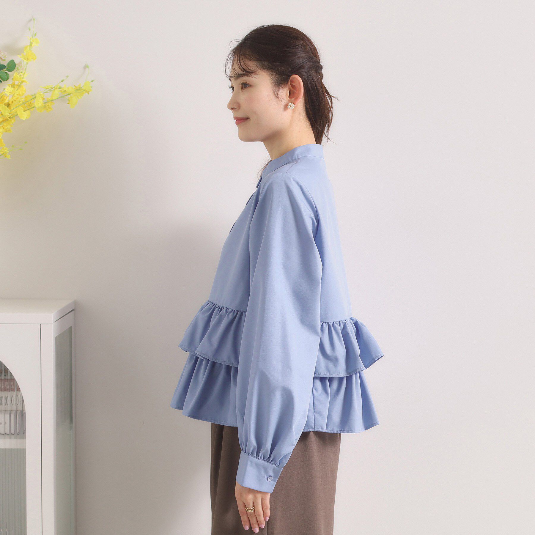 ITS&rsquo;DEMO「【洗濯機OK】ティアードフリルブラウス」|シャツ・ブラウス|