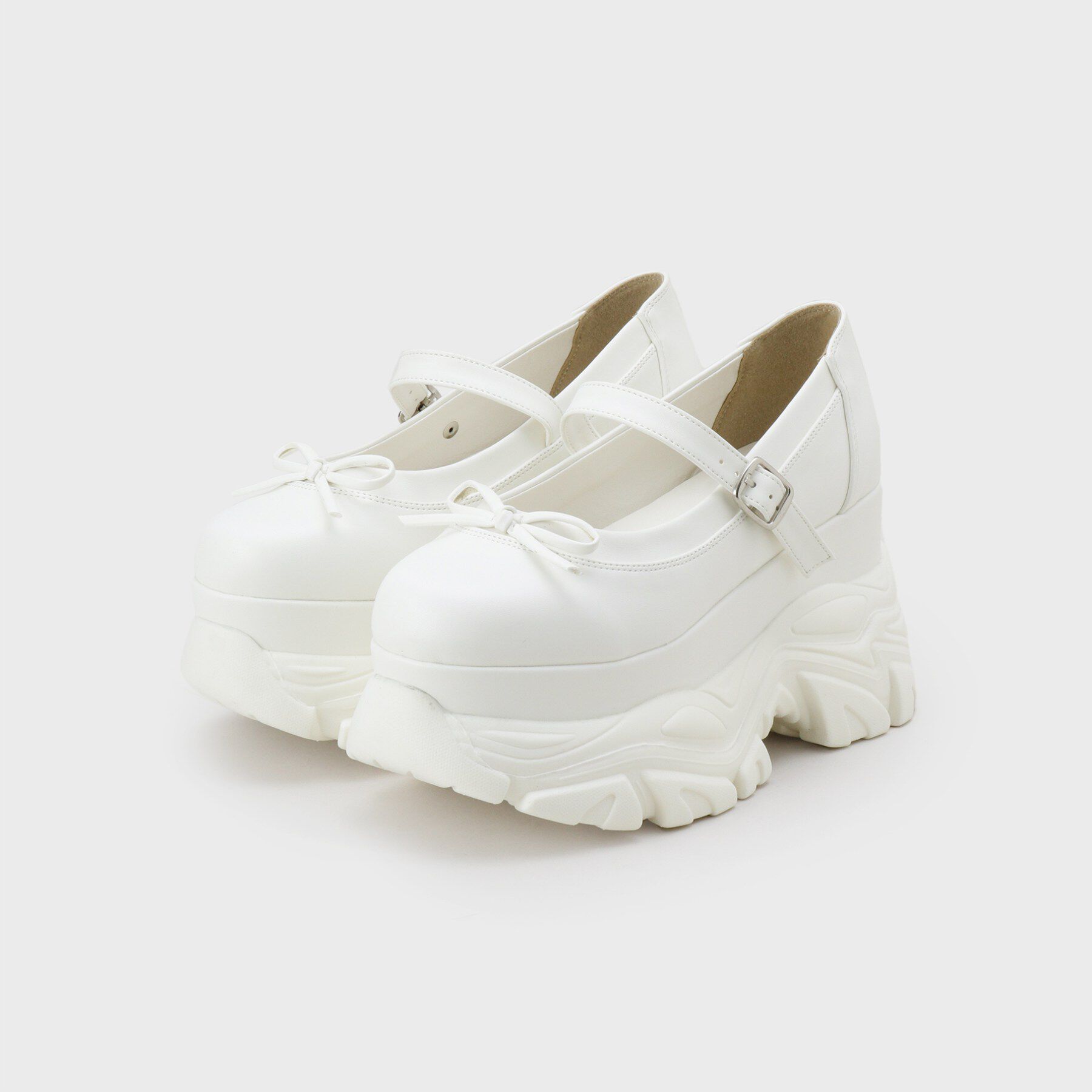 csT&P「厚底ストラップリボンパンプス」|パンプス|