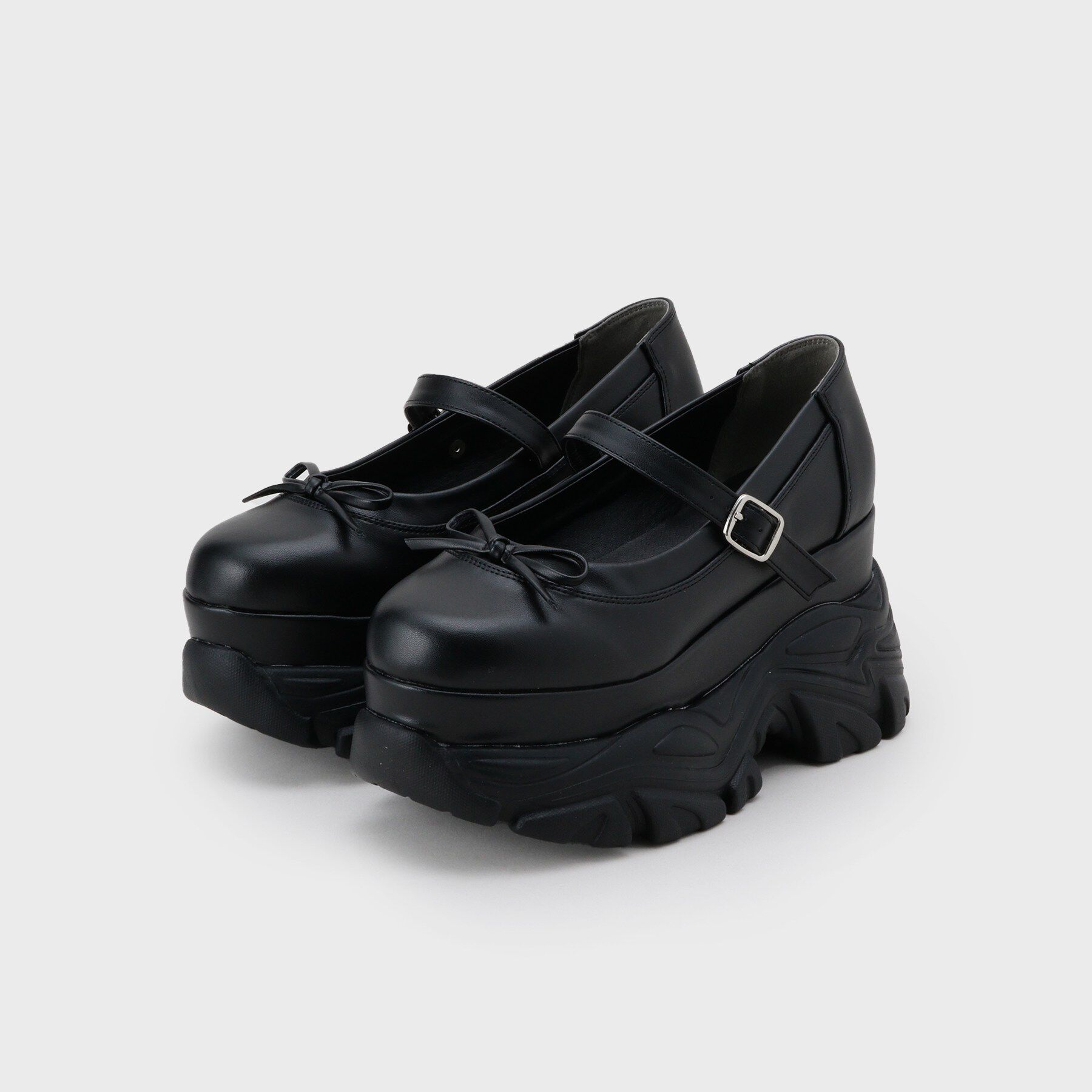 csT&P「厚底ストラップリボンパンプス」|パンプス|