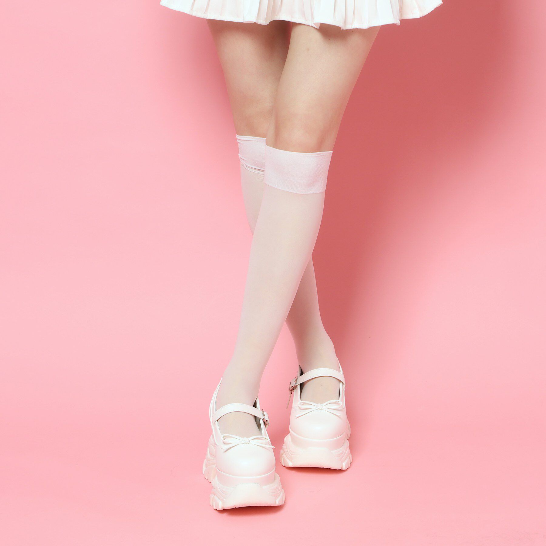 csT&P「厚底ストラップリボンパンプス」|パンプス|