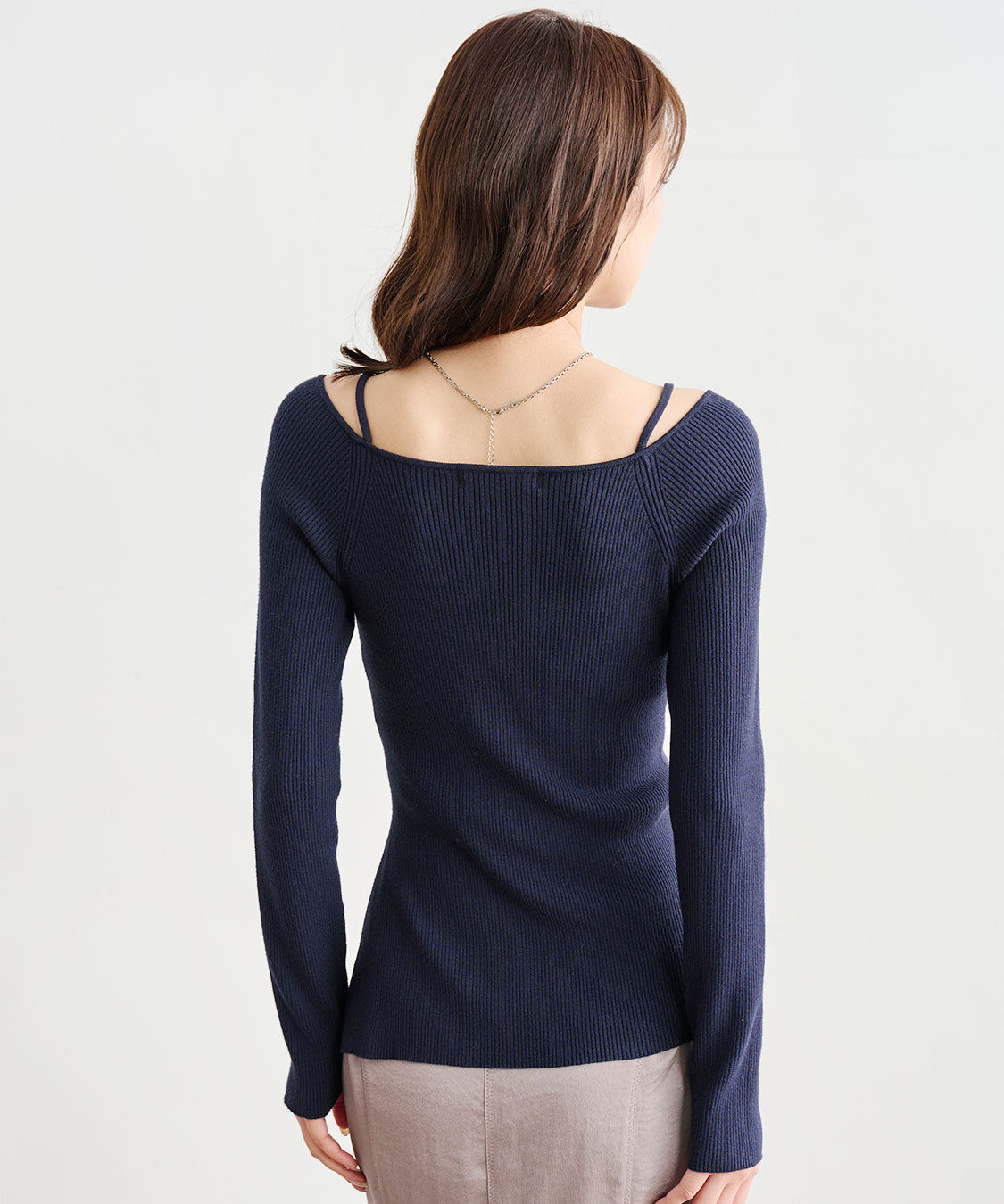 COCO DEAL「ゆるVネックリブニット」|ニット・セーター|