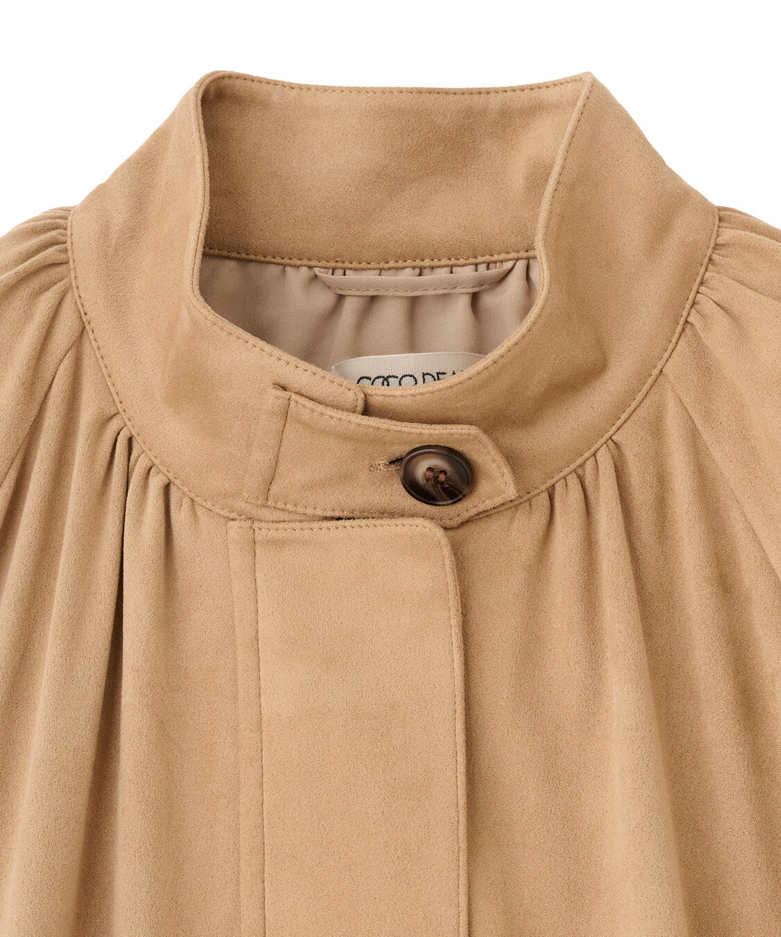 COCO DEAL「ギャザーボリュームスウェードブルゾン」|ブルゾン・スタジャン|