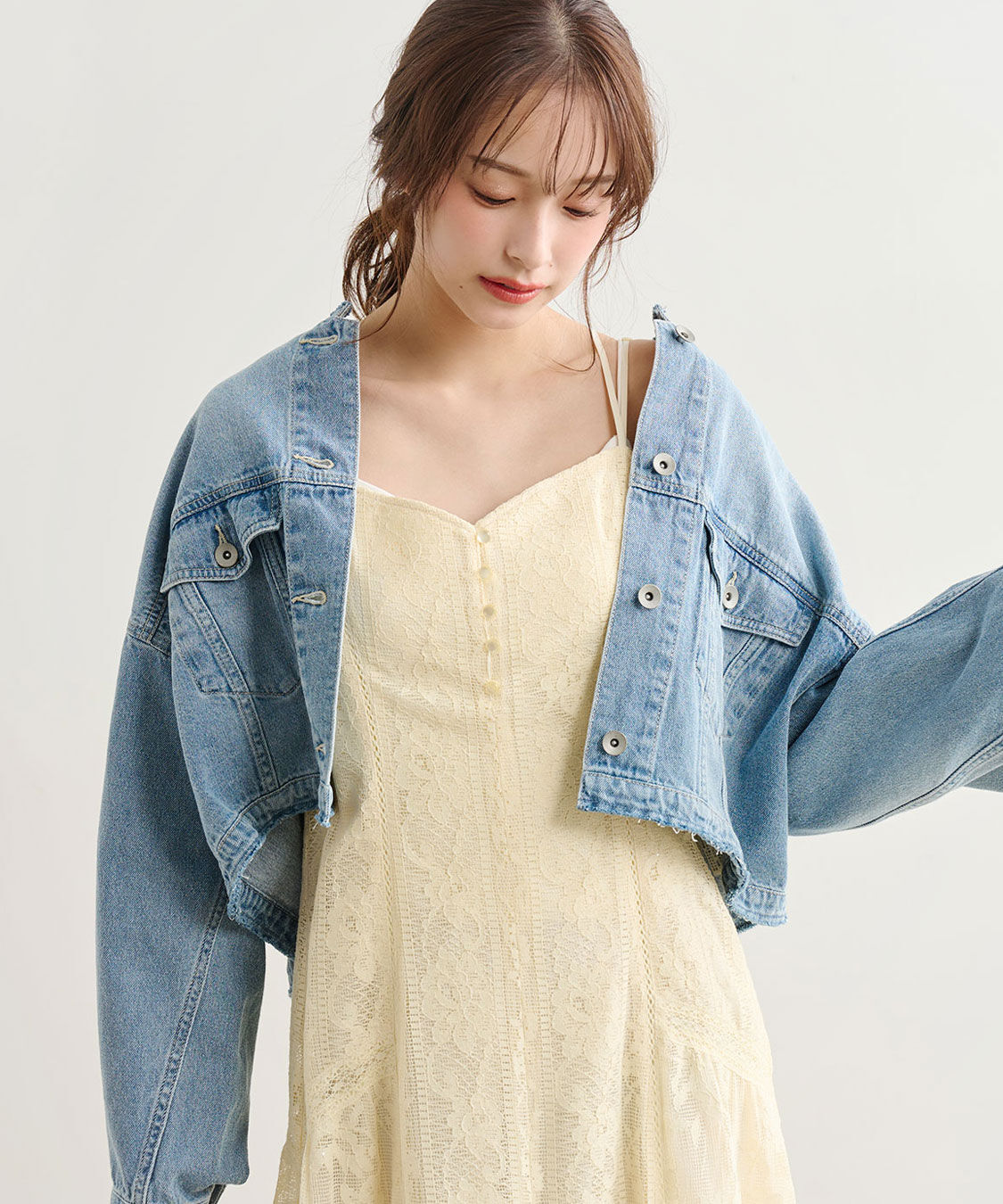 COCO DEAL「レースティアードキャミワンピース」|ワンピース|