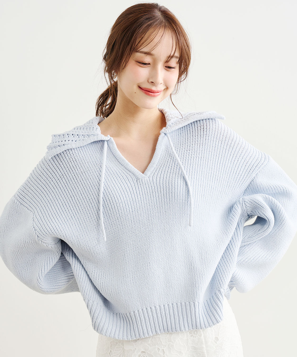 COCO DEAL「ビッグカラースキッパーニット」|ニット・セーター|