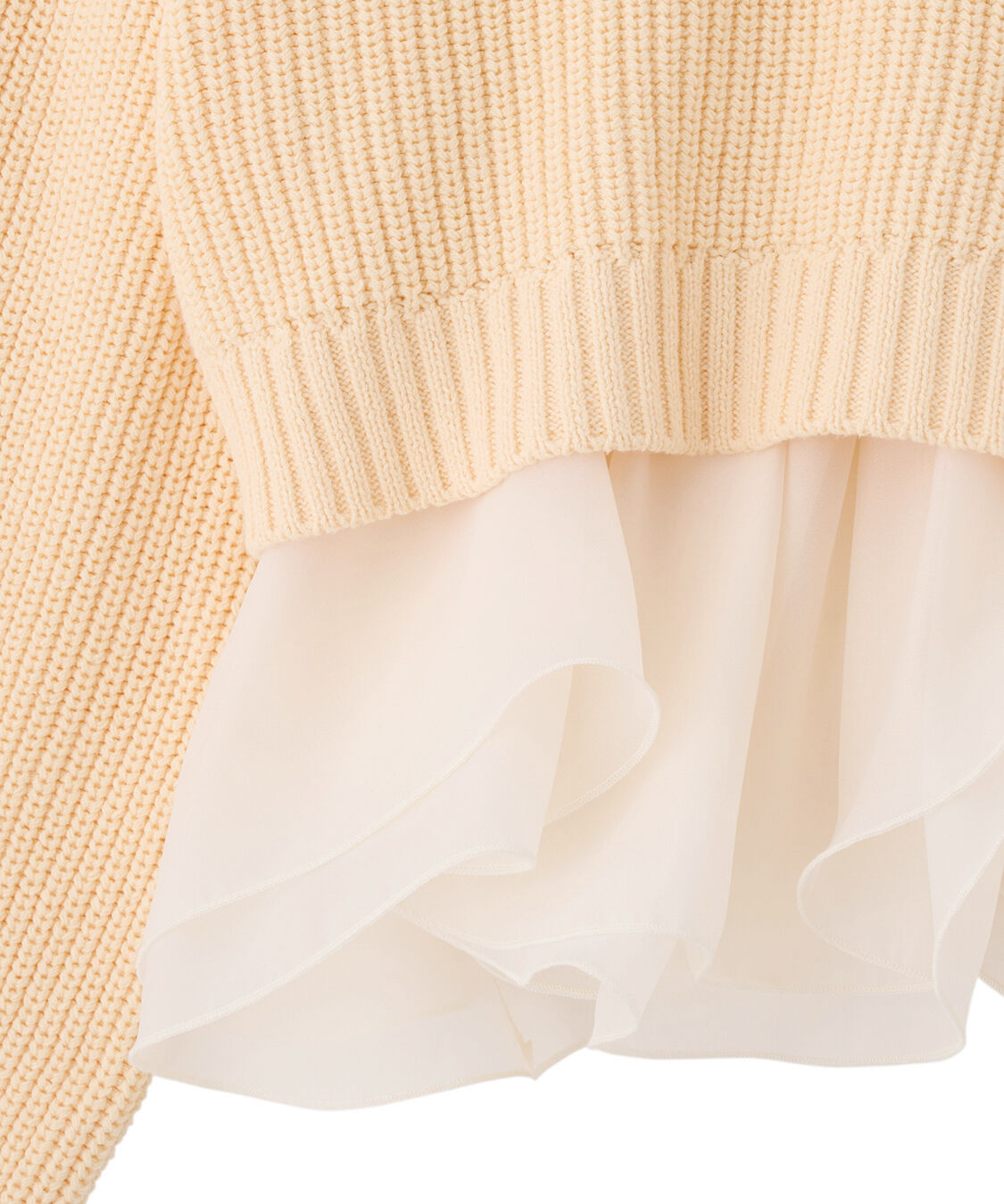 COCO DEAL「ペプラムブラウス&times;パフスリーブニットセット」|シャツ・ブラウス|