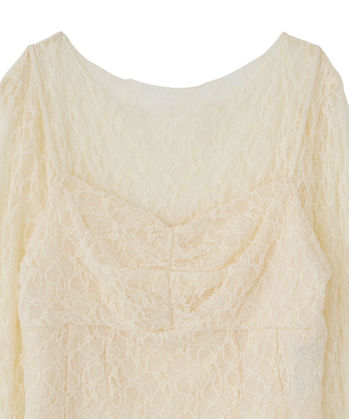 COCO DEAL「レースビスチェレイヤードトップス」|Tシャツ・カットソー|