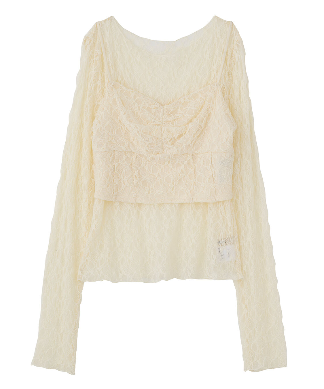 COCO DEAL「レースビスチェレイヤードトップス」|Tシャツ・カットソー|