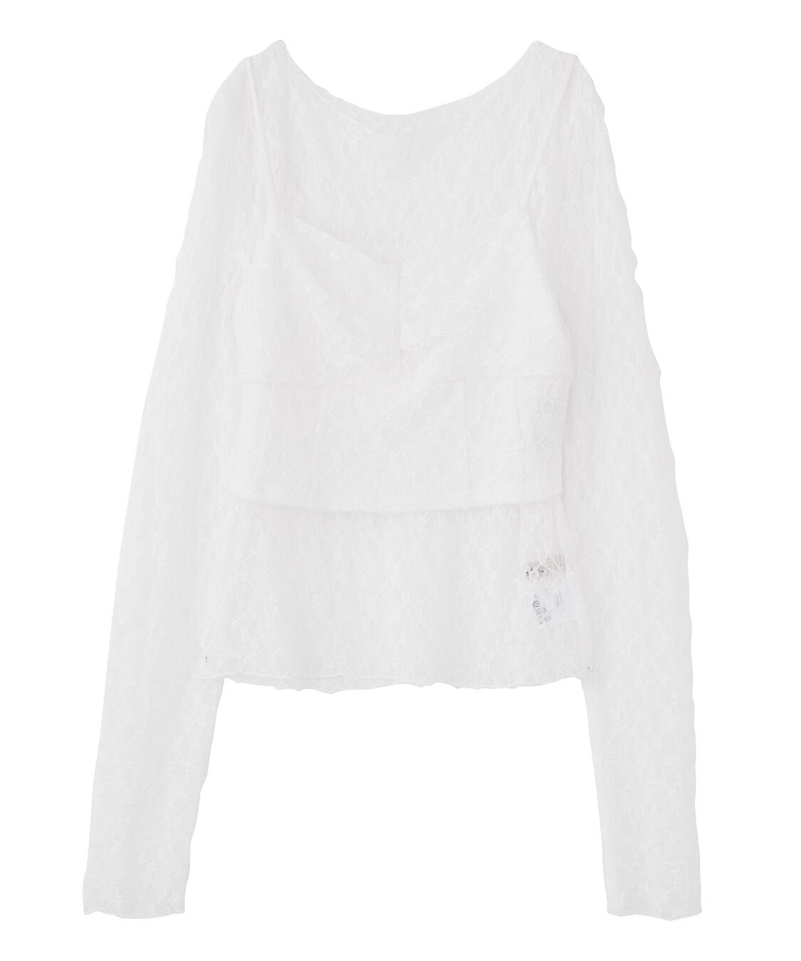 COCO DEAL「レースビスチェレイヤードトップス」|Tシャツ・カットソー|