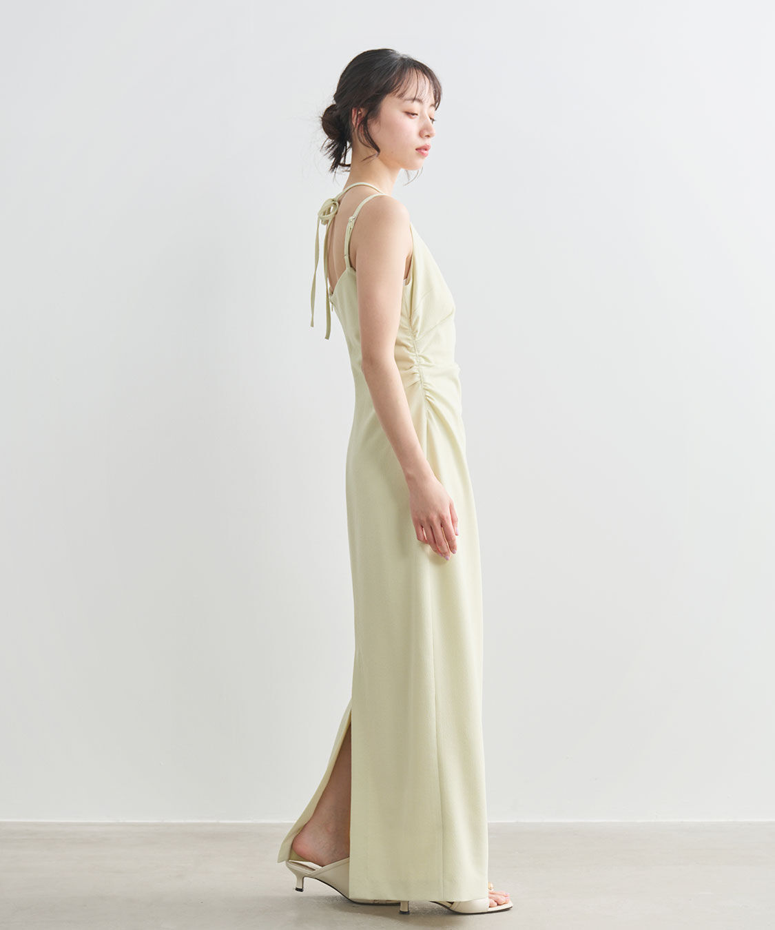 COCO DEAL「ウエストギャザーキャミワンピース」|ワンピース|